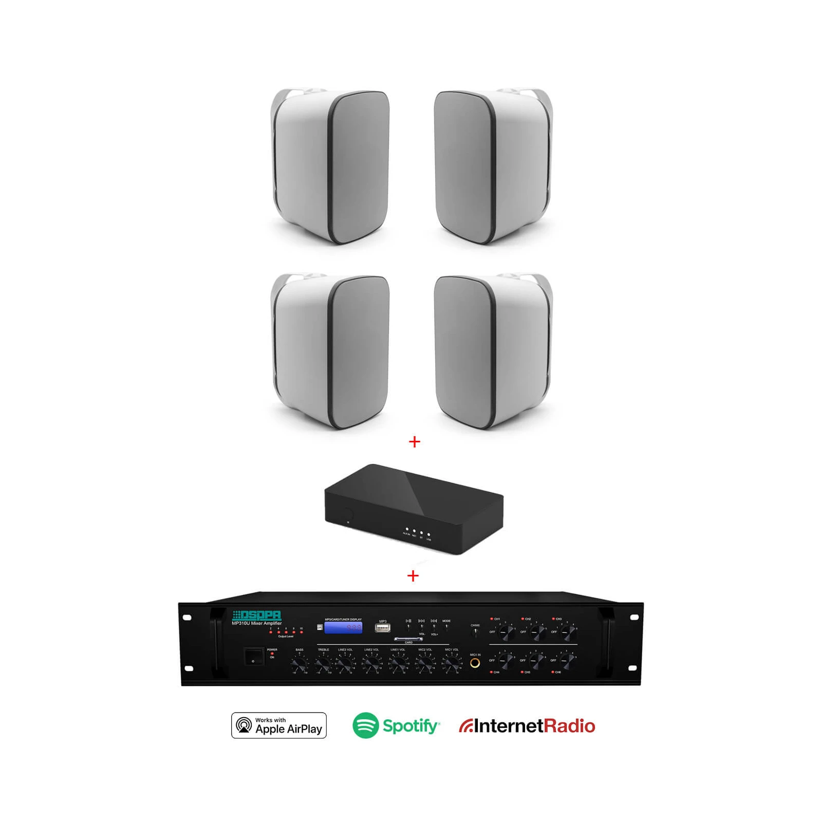 Pachet Sonorizare Terasa 100V, cu streaming wireless, 80W - TG26