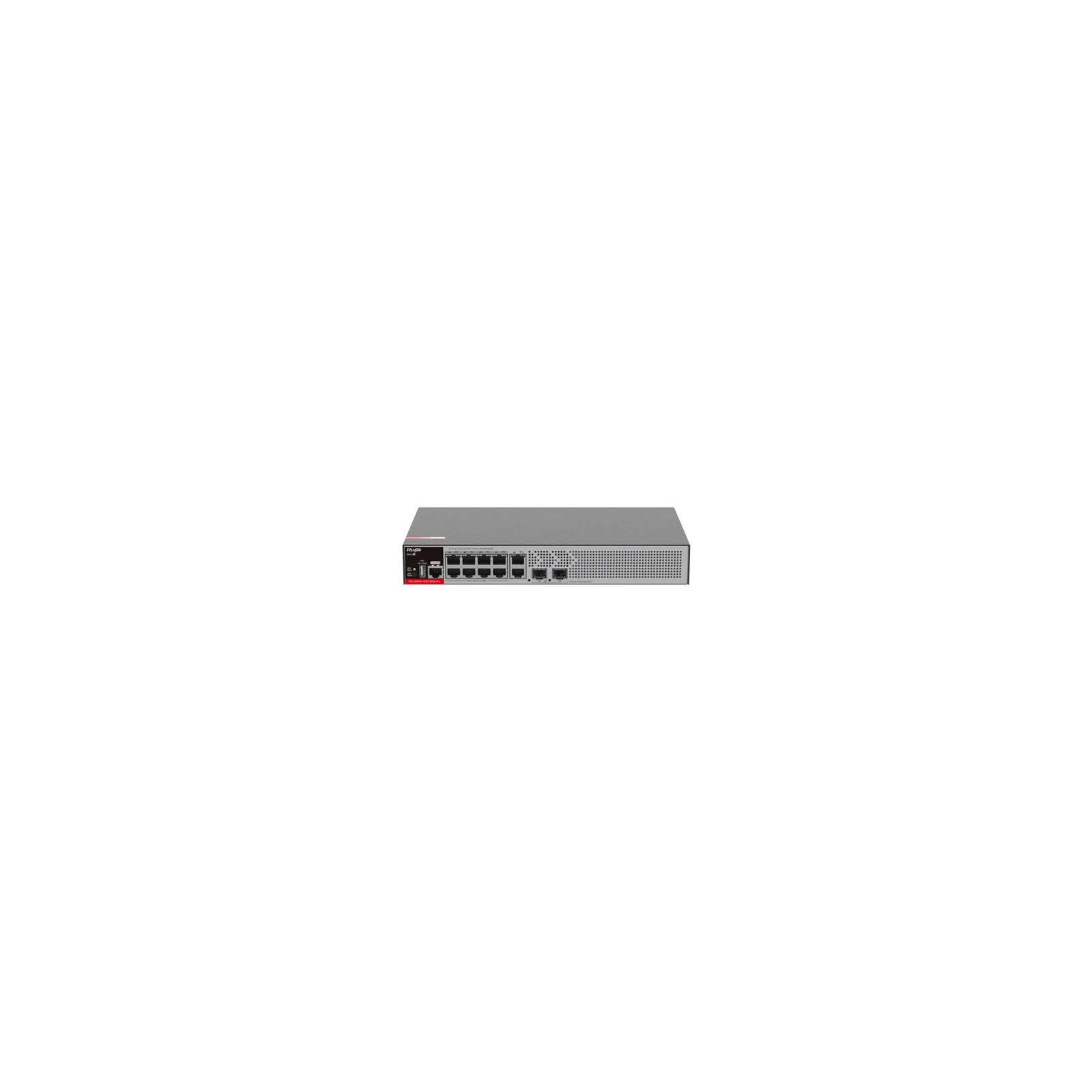Switch L2+, 8 x RJ45 1G PoE, 2 x SFP 2.5G, 2 x RJ45 1G, Cloud Management - Ruijie RG-S2915-10GT2MS-P-L