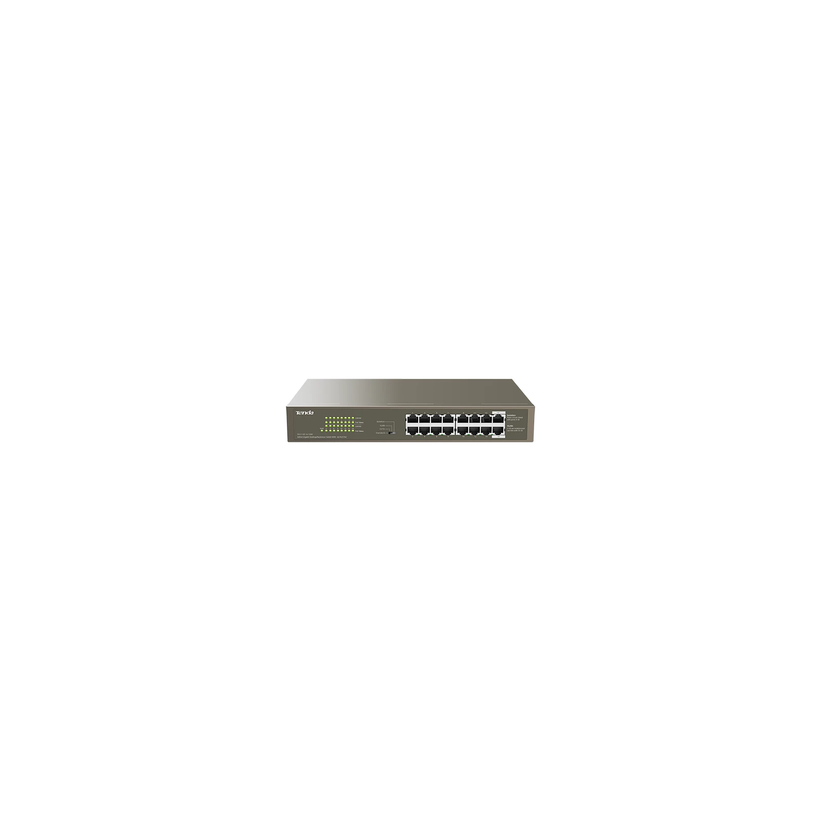 Switch 16 porturi Gigabit PoE - Tenda TND-TEG1116P-16-150W