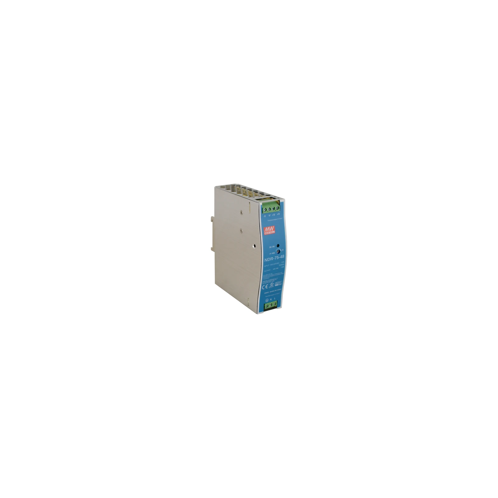 Sursa de alimentare in comutatie, 48V/1.6A, 76.8W, sina DIN - MEAN WELL NDR-75-48