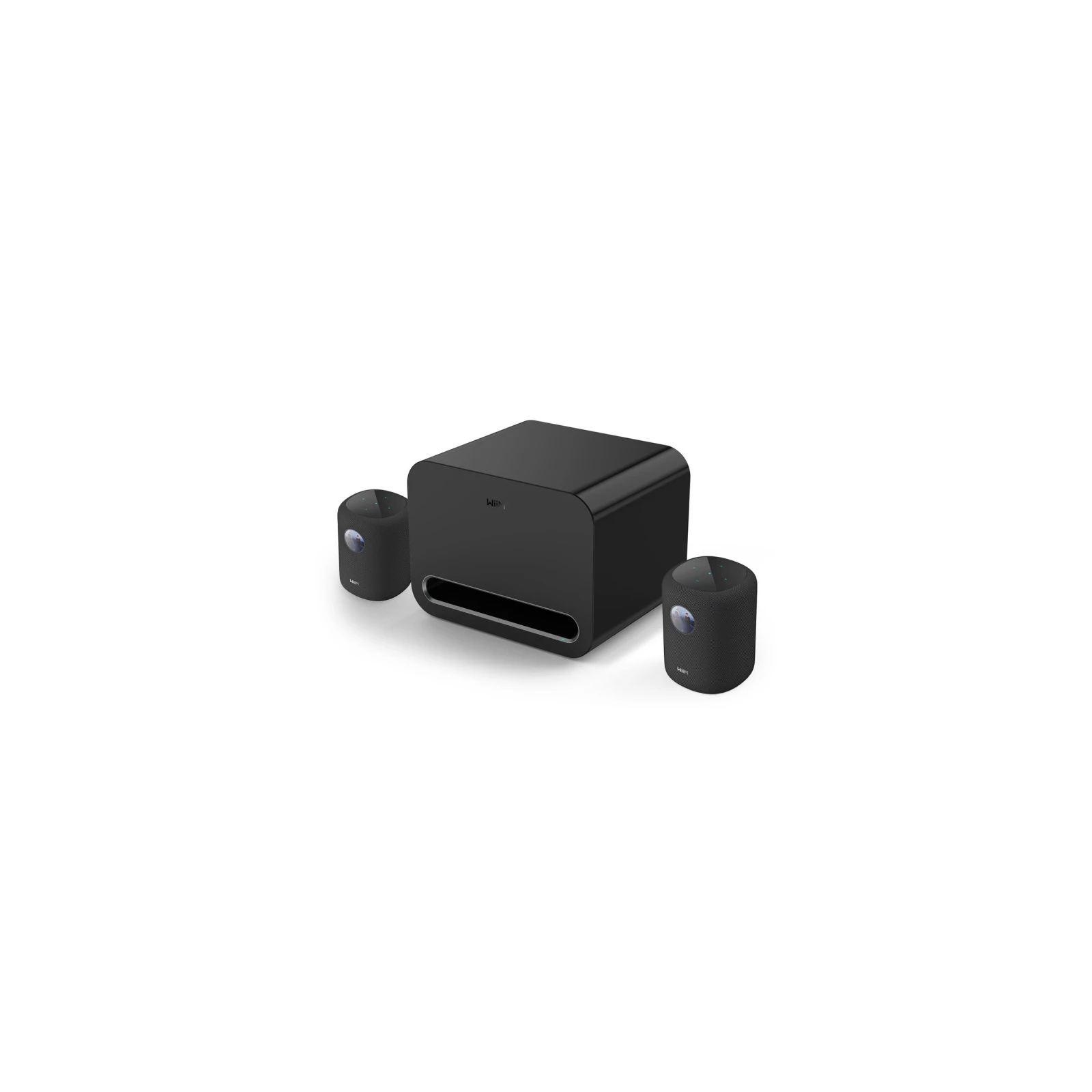 Pachet sonorizare wireless cu 2x WiiM Sound si WiiM SUB PRO, negru - TG26