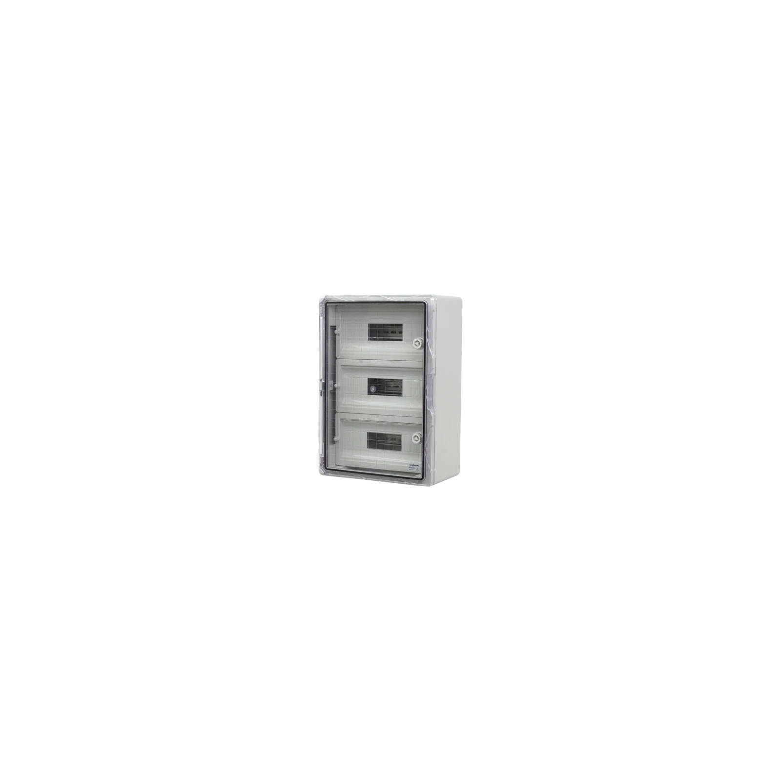 Cutie modulara IP65 din ABS gri, usa transparenta, 3 x 15 module, 350x500x190 mm PP3116
