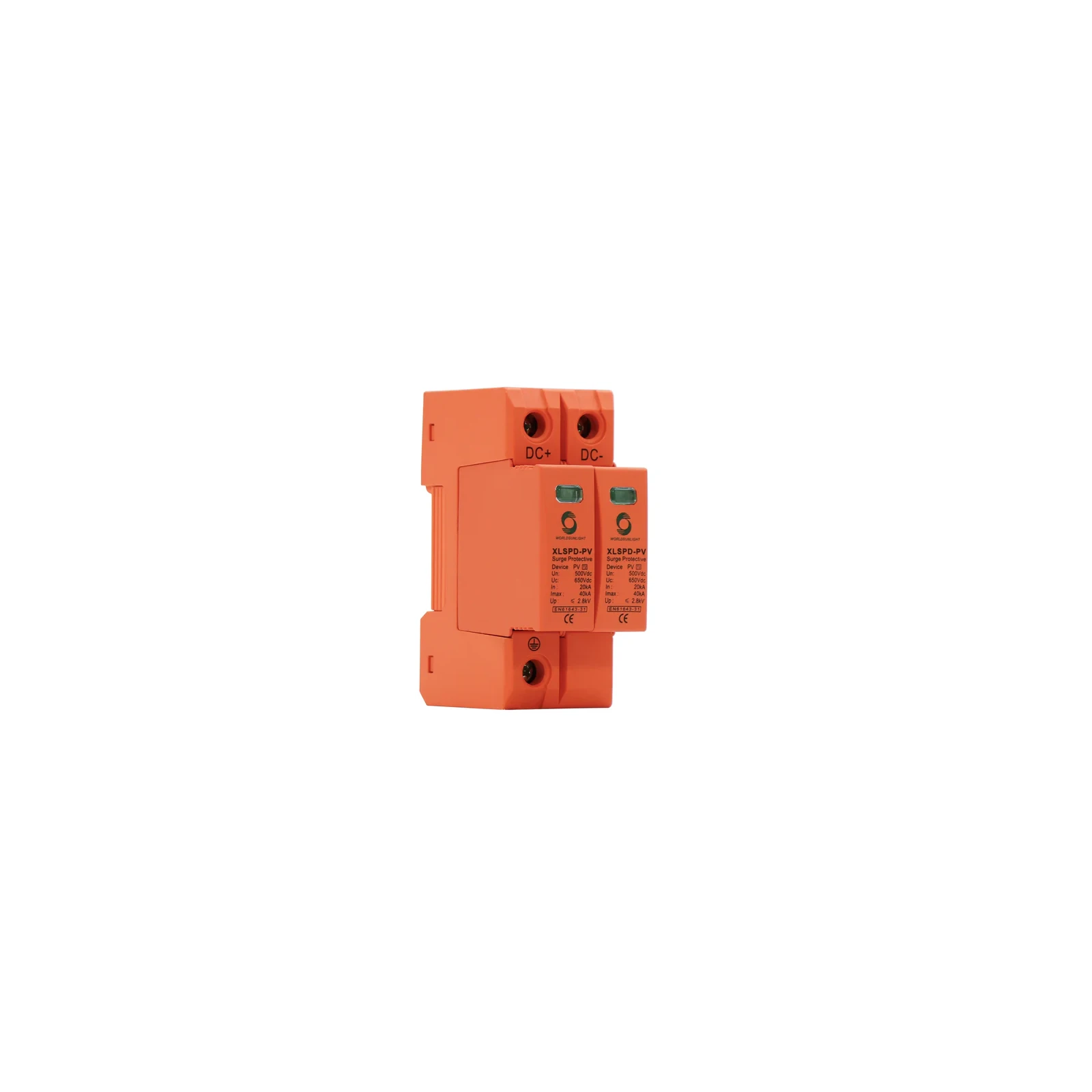 Descărcător supratensiune DC fotovoltaic BH-PV -2P -20KA-40ka SPD -500V