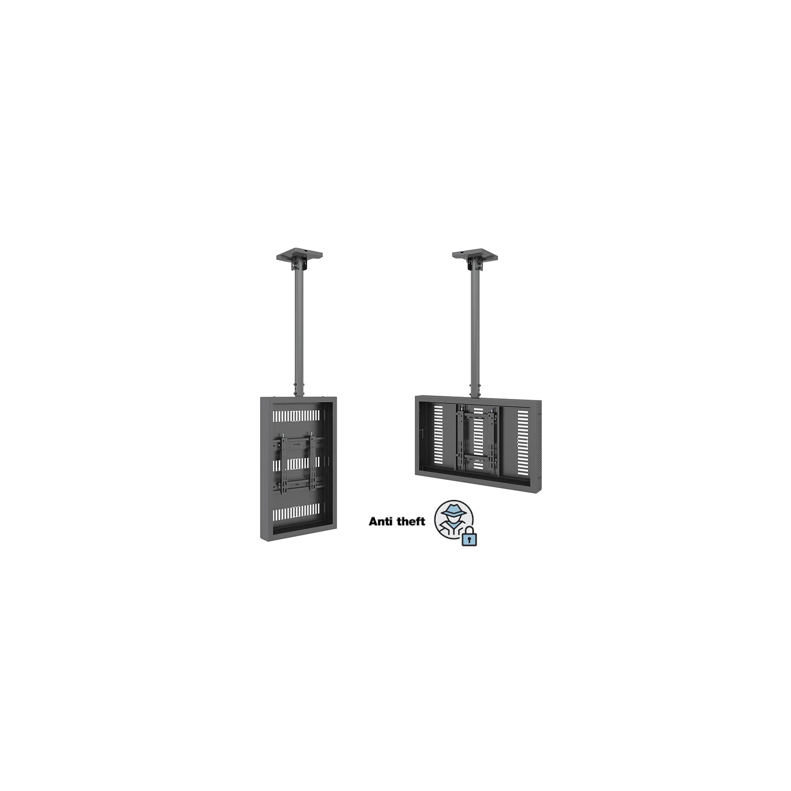 Carcasa LCD de Interior cu montare pe tavan Multibrackets MB-5018, 32", max.25 kg, negru