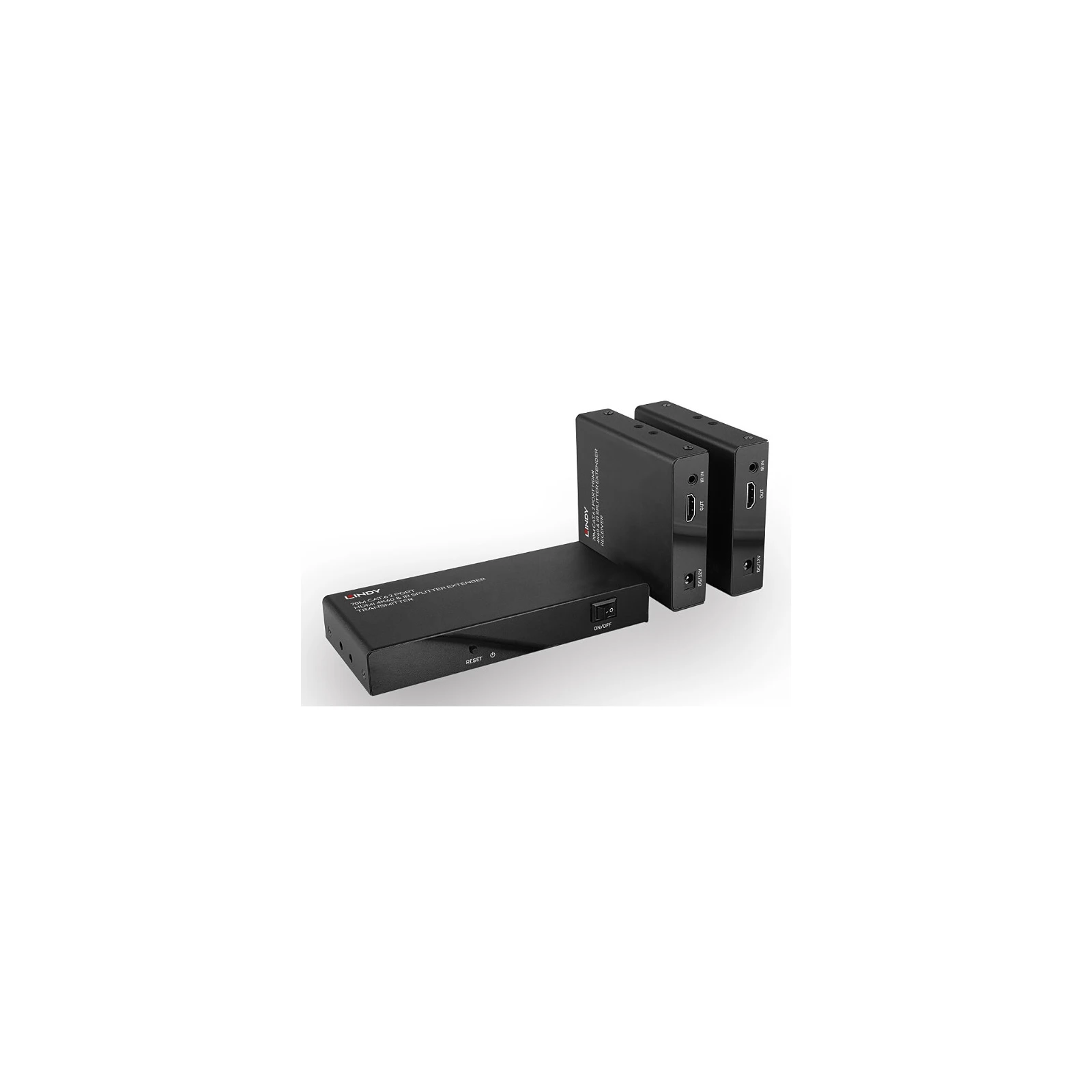 Extender Cat.6, 2 porturi HDMI 4K60 și IR de 70 m, Lindy 38385