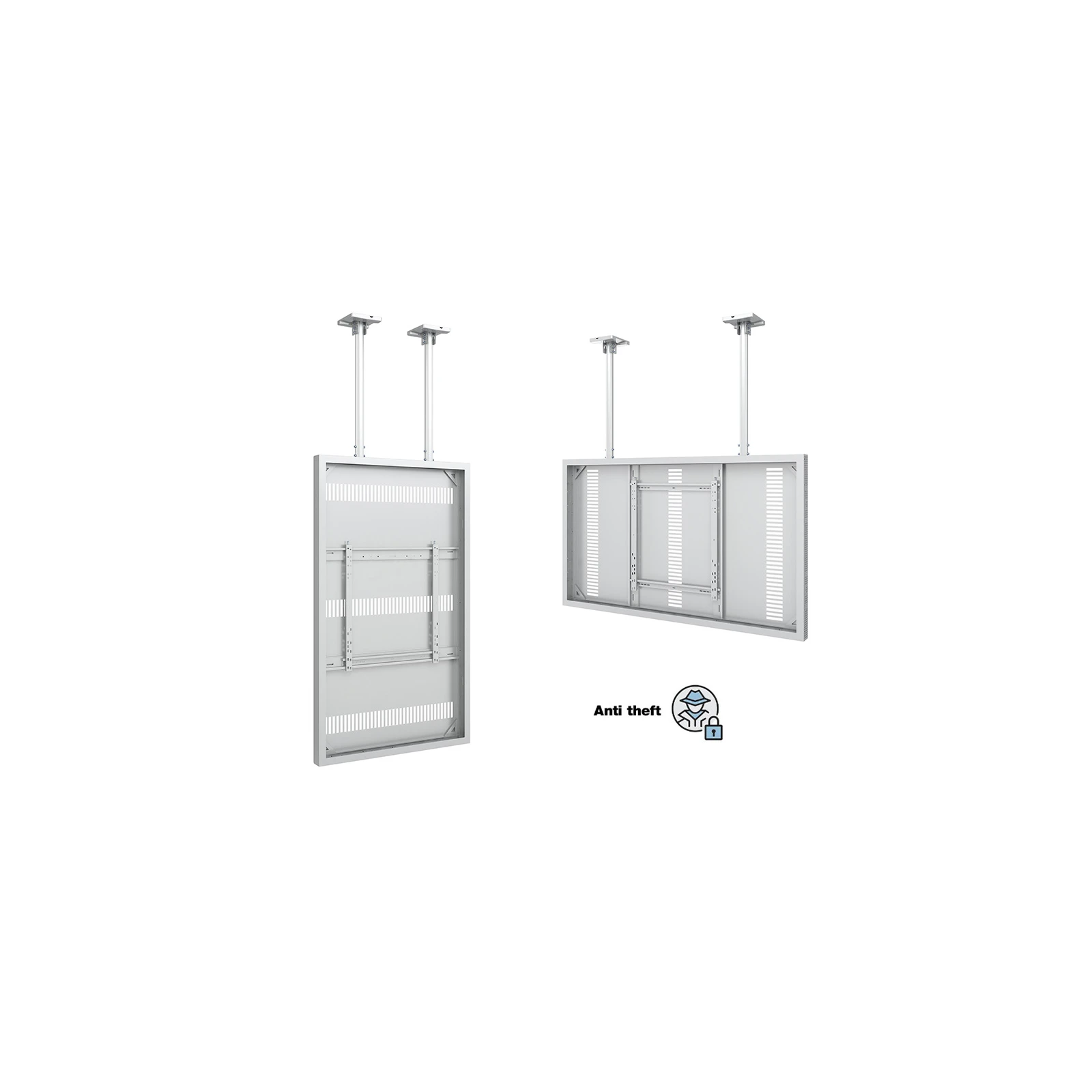 Carcasa LCD de Interior cu montare pe tavan Multibrackets MB-3861, 50", max.25 kg, alb