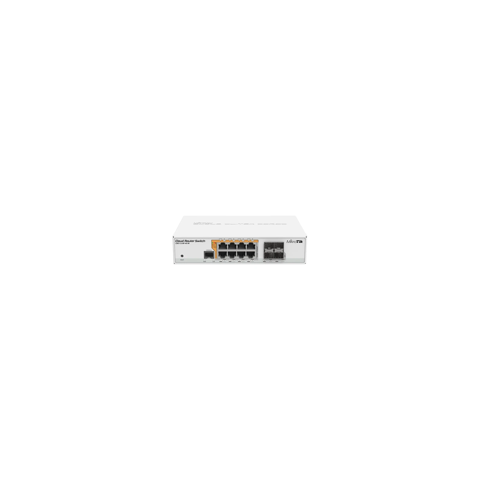 Management Switch, 8 x Gigabit cu PoE-out, 4 x SFP - Mikrotik CRS112-8P-4S-IN