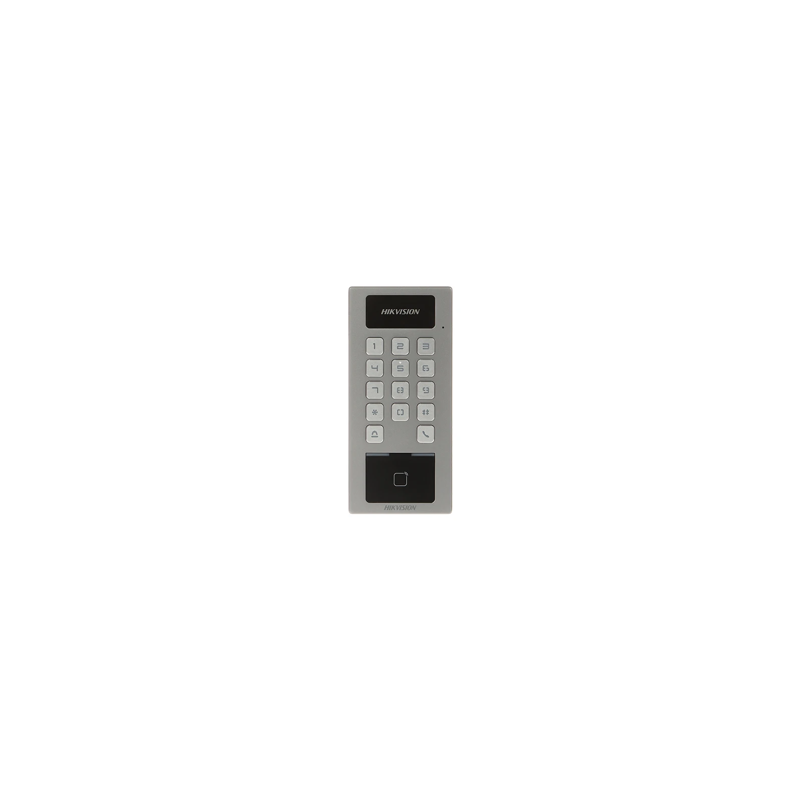 Terminal control acces si interfon cu tastatura, cititor card, Bluetooth, Wi-Fi, Alarma - HIKVISION DS-K1T502DBWX