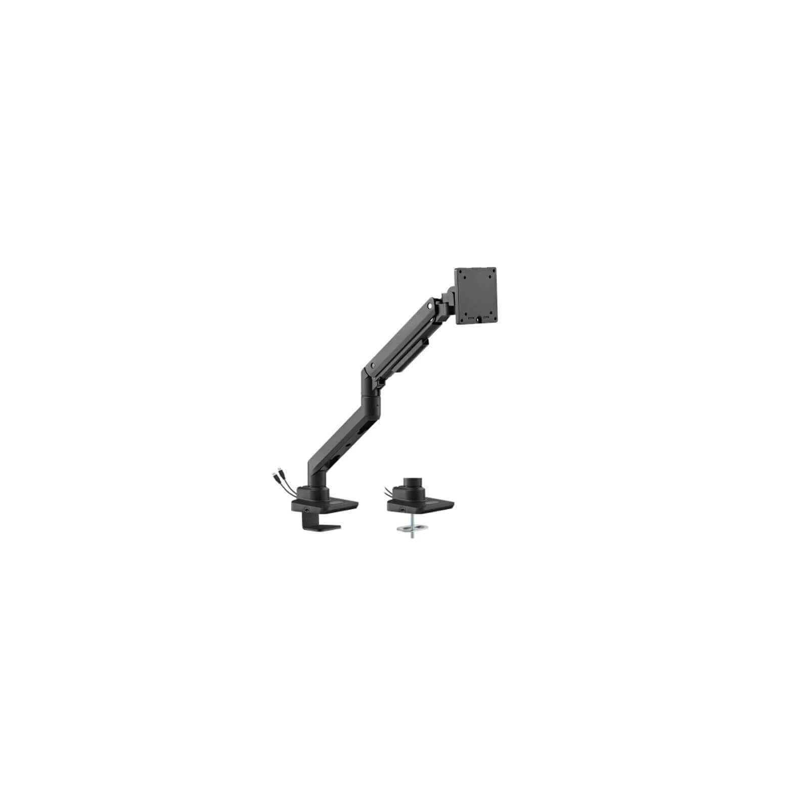 Suport monitor de masa Heavy-Duty cu port USB-A/USB-C, Blackmount MNT69USB, 17"-49", max.20kg, negru