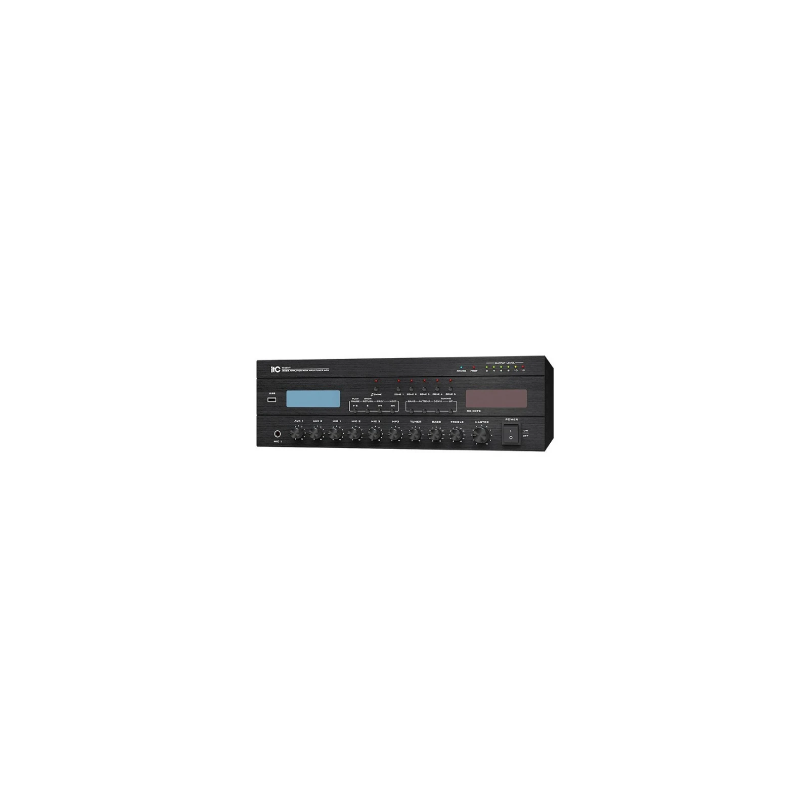 Amplificator Mixer 5 Zone cu MP3 + Tuner FM/AM TI-60MT