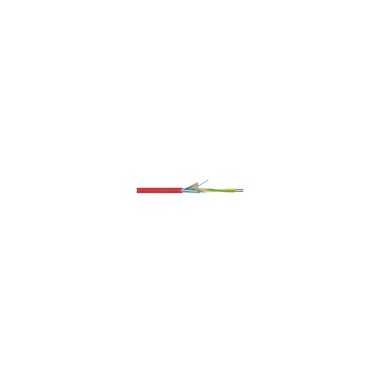 Cablu incendiu 1x2x0.8mm, ecranat, 100m ELN-1x2x08
