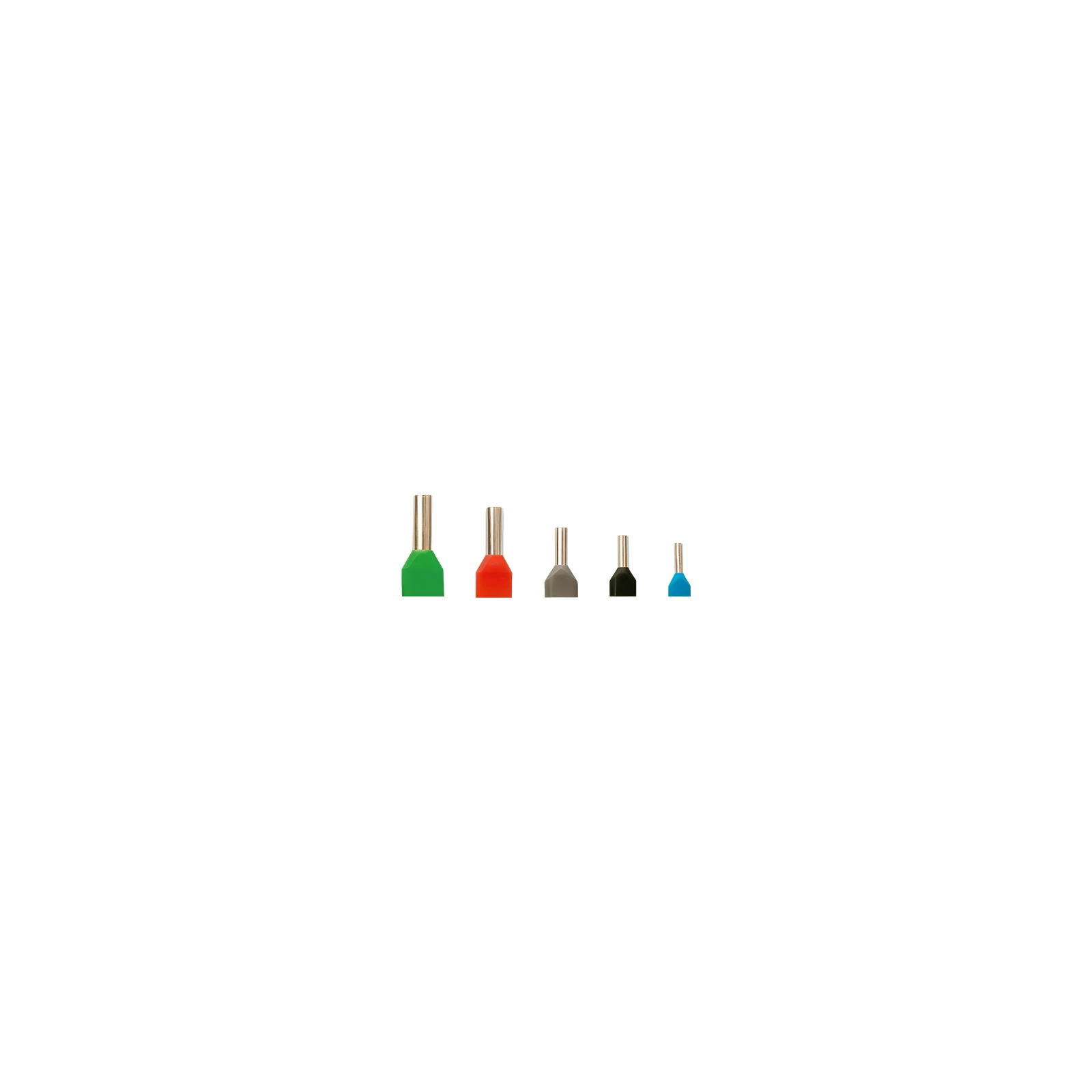 Terminale izolate cu capat dublu, sectiune transversala 2x2.5mmp, 250buc/set PKY-22025