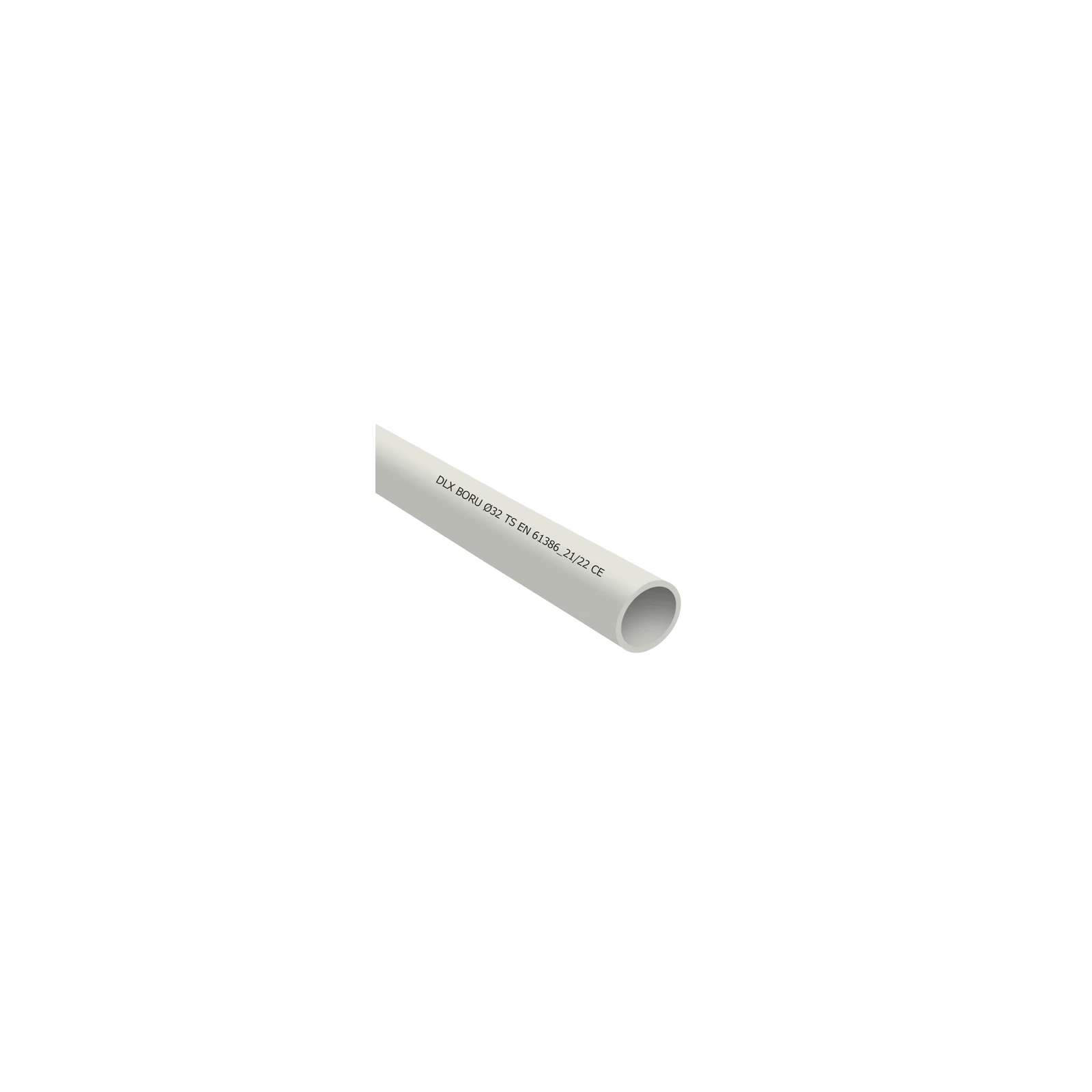 Tub PVC rigid D20, 750N, 3m - DLX TRP-802-20