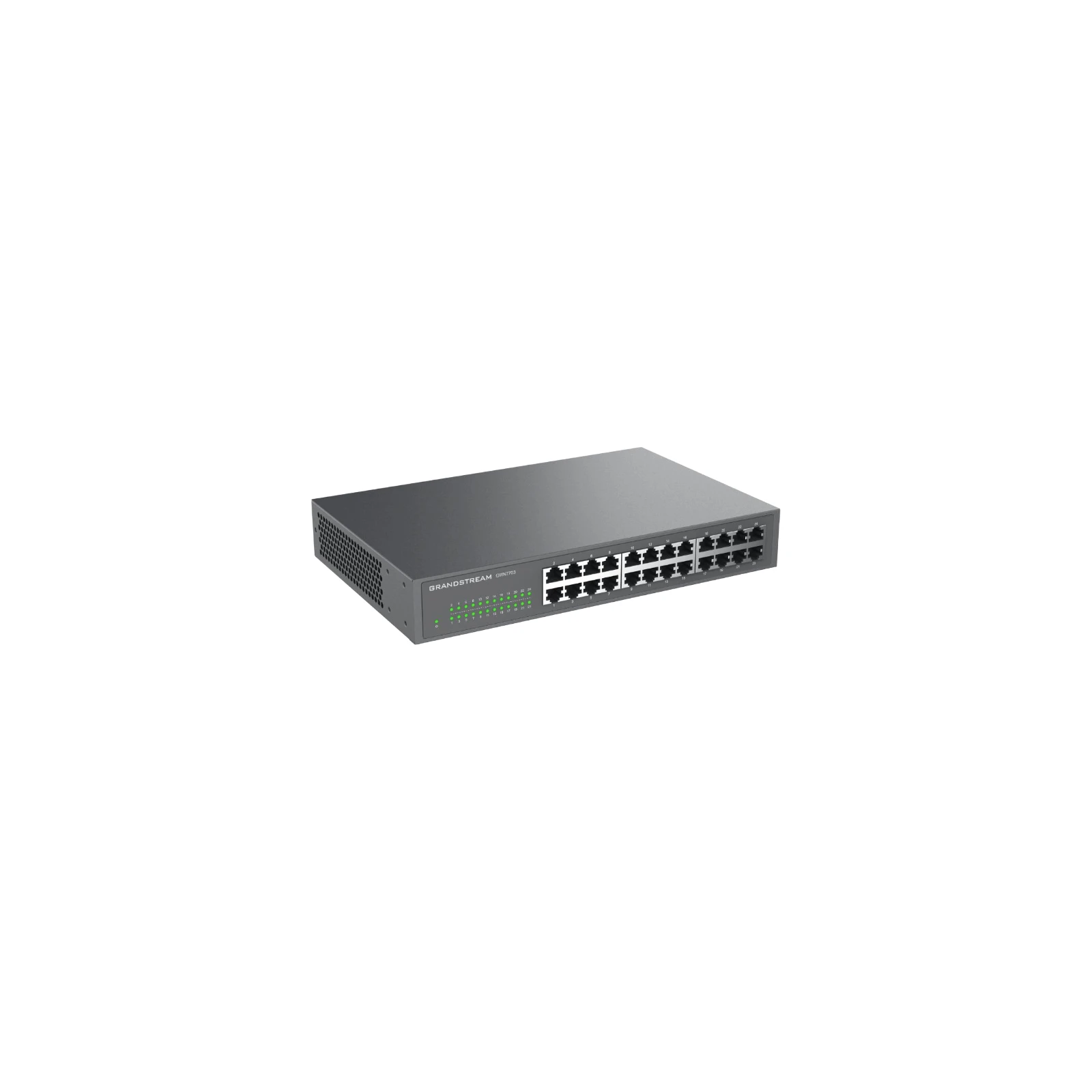Unmanaged Network Switch, 24x GbE RJ45,