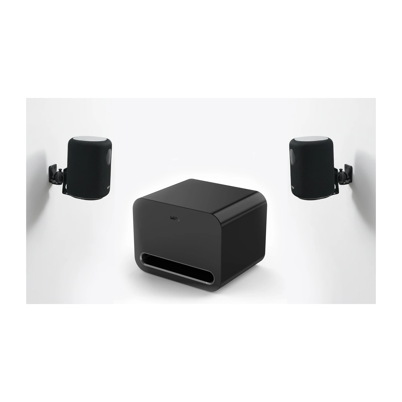 Pachet sonorizare wireless cu 2x WiiM Sound, suporti perete si WiiM SUB PRO - TG26