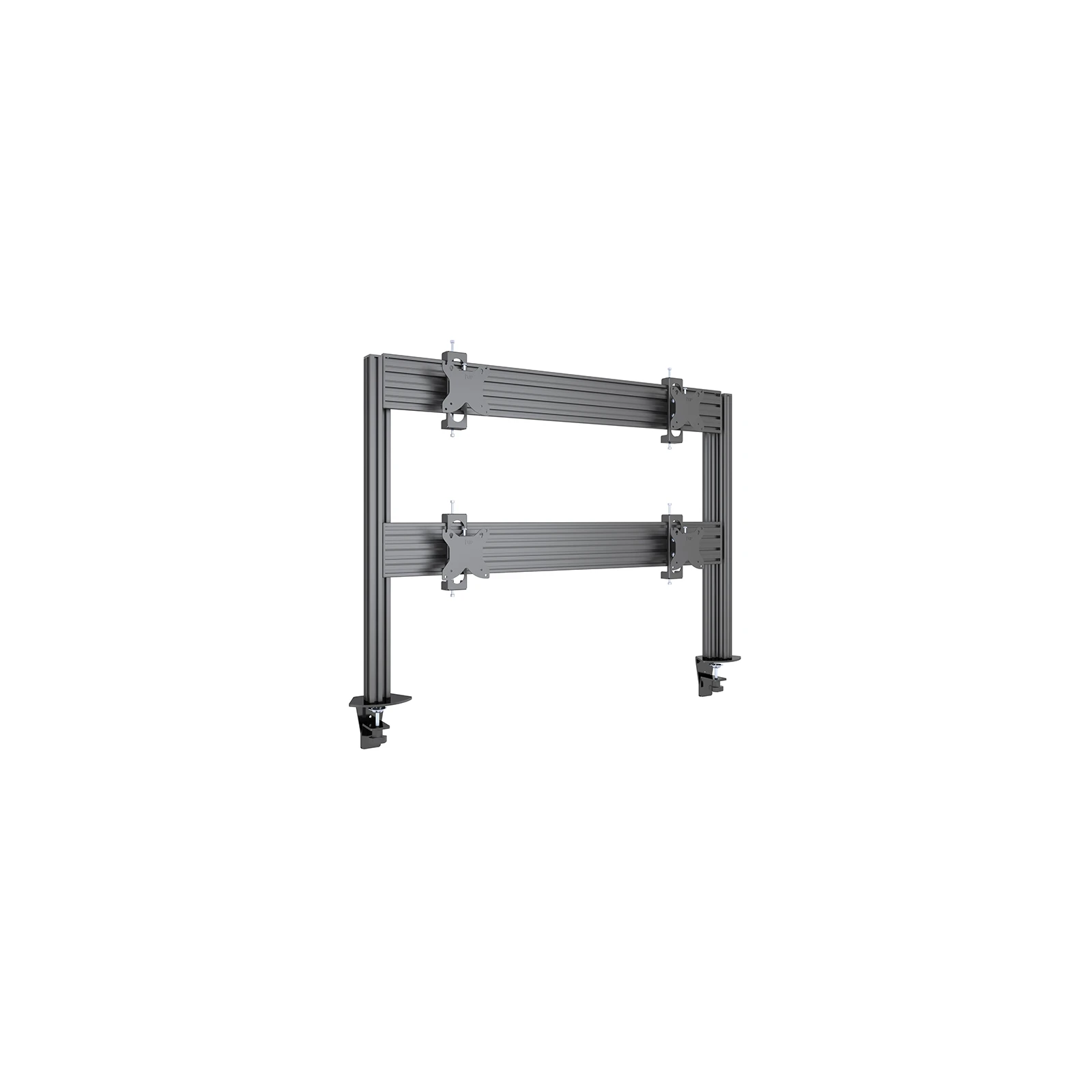 Suport pentru patru LCD Multibrackets MB-5544, montare pe masa cu clema, argintie
