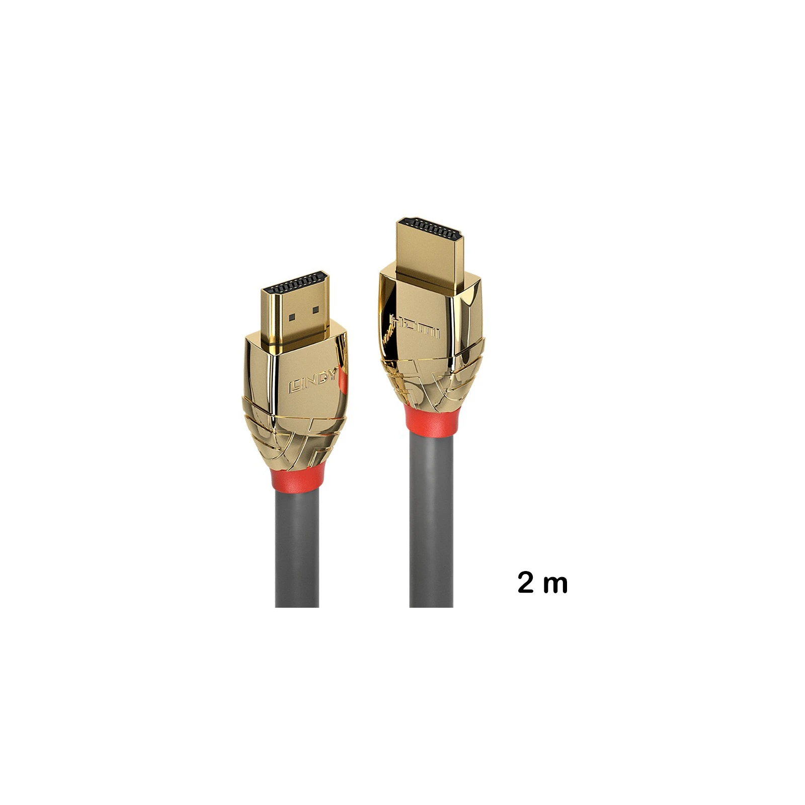 Cablu HDMI High Speed, 2 m, Lindy, Gold Line 37862