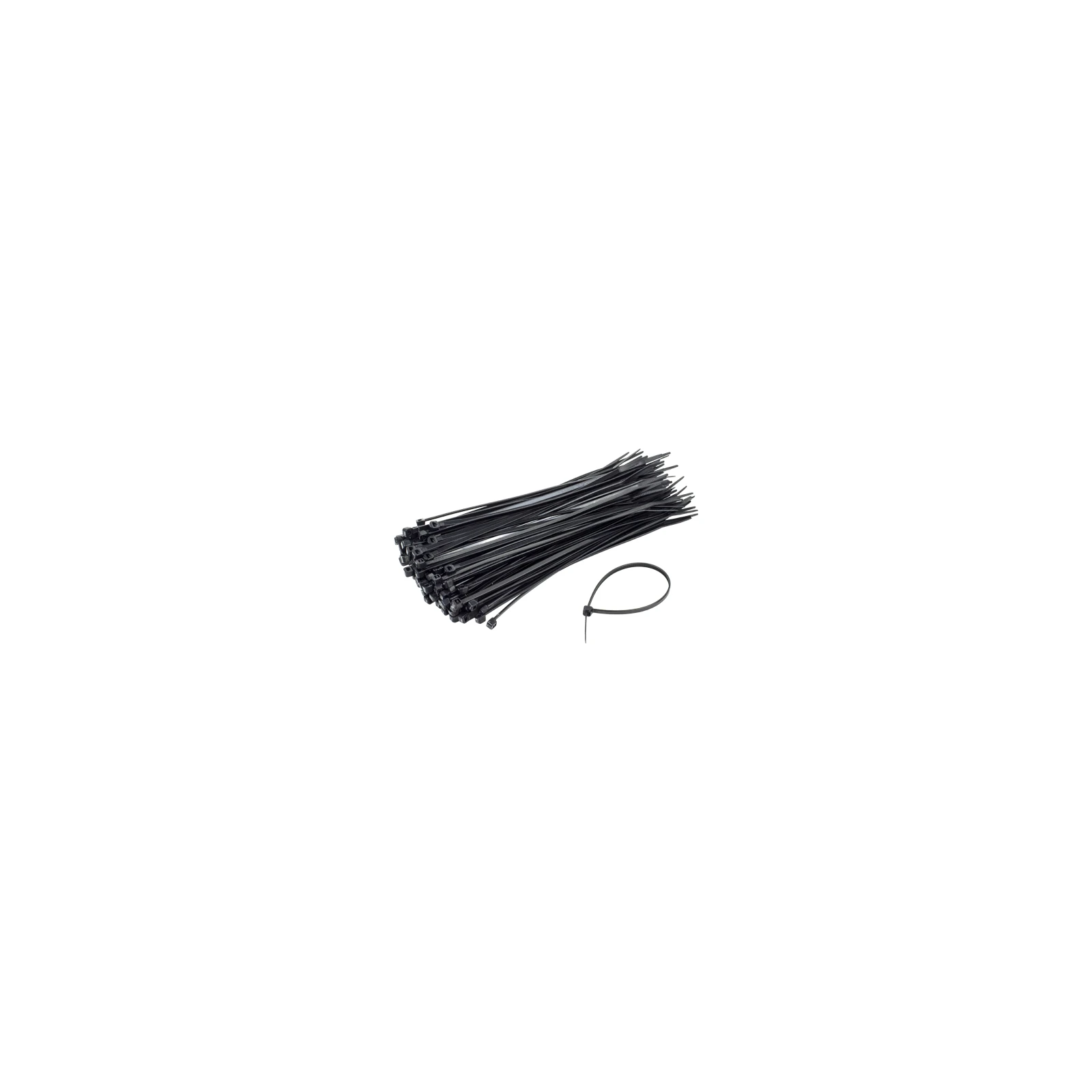 Coliere de plastic 100x2.5 mm, NEGRU, 100 buc TCP-100-2.5-B