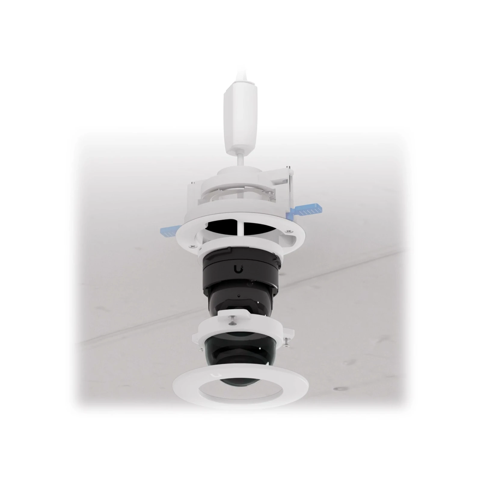 Dome camera mounting accessory for reces