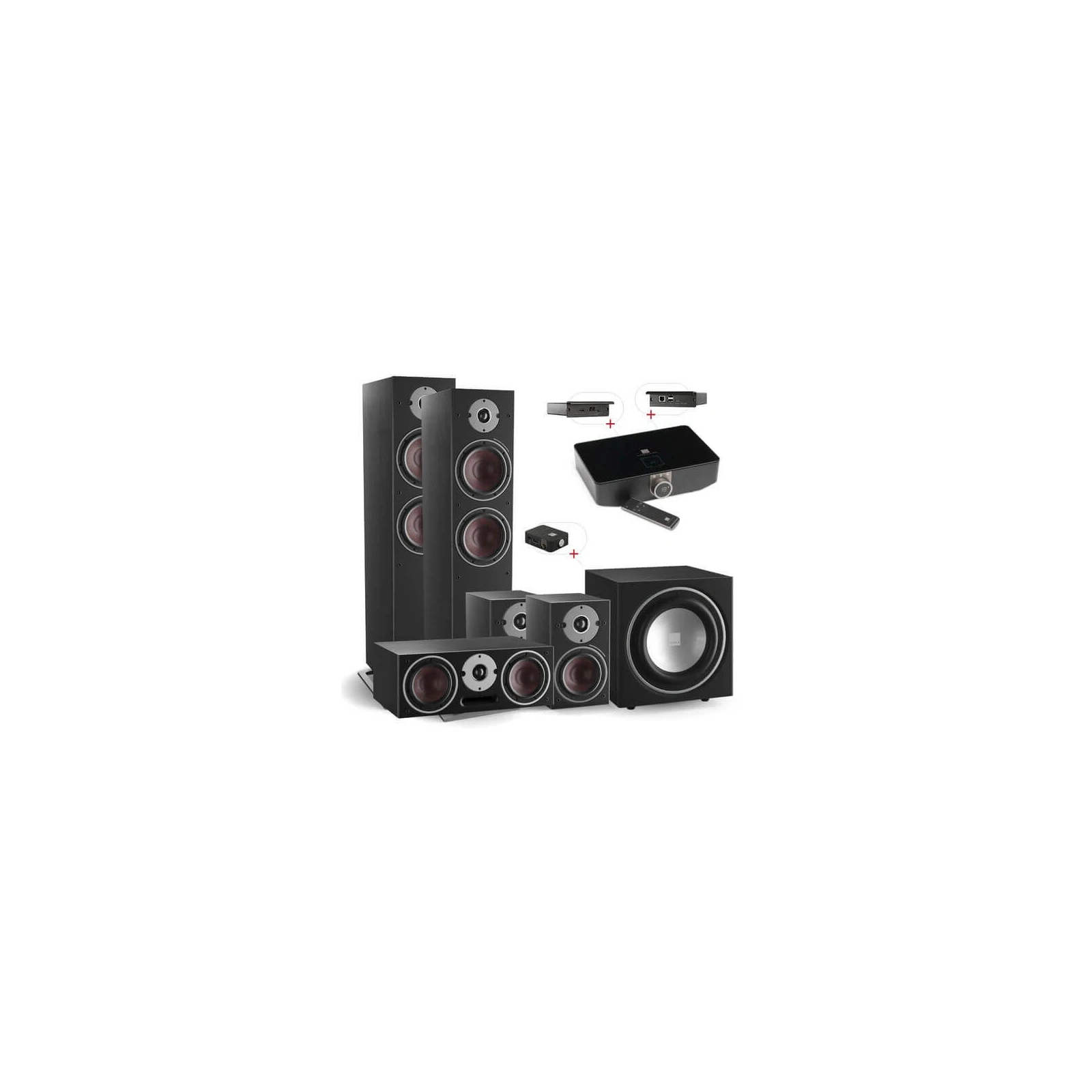 Pachet Home Cinema 5.1 wireless, Dali Oberon Equi, negru