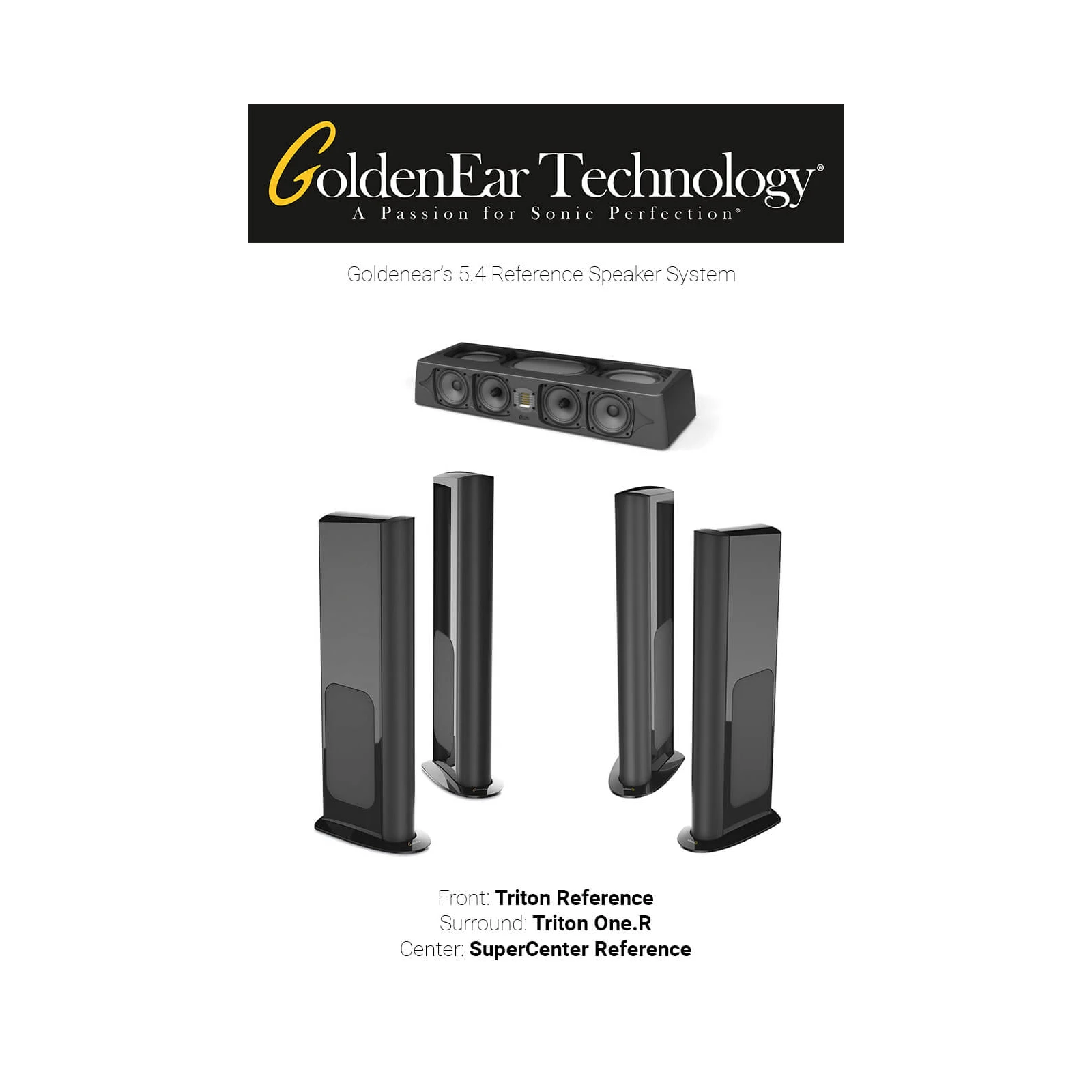 Pachet boxe 5.1 cu Goldenear Triton Reference, SuperCenter Reference si Triton One.R