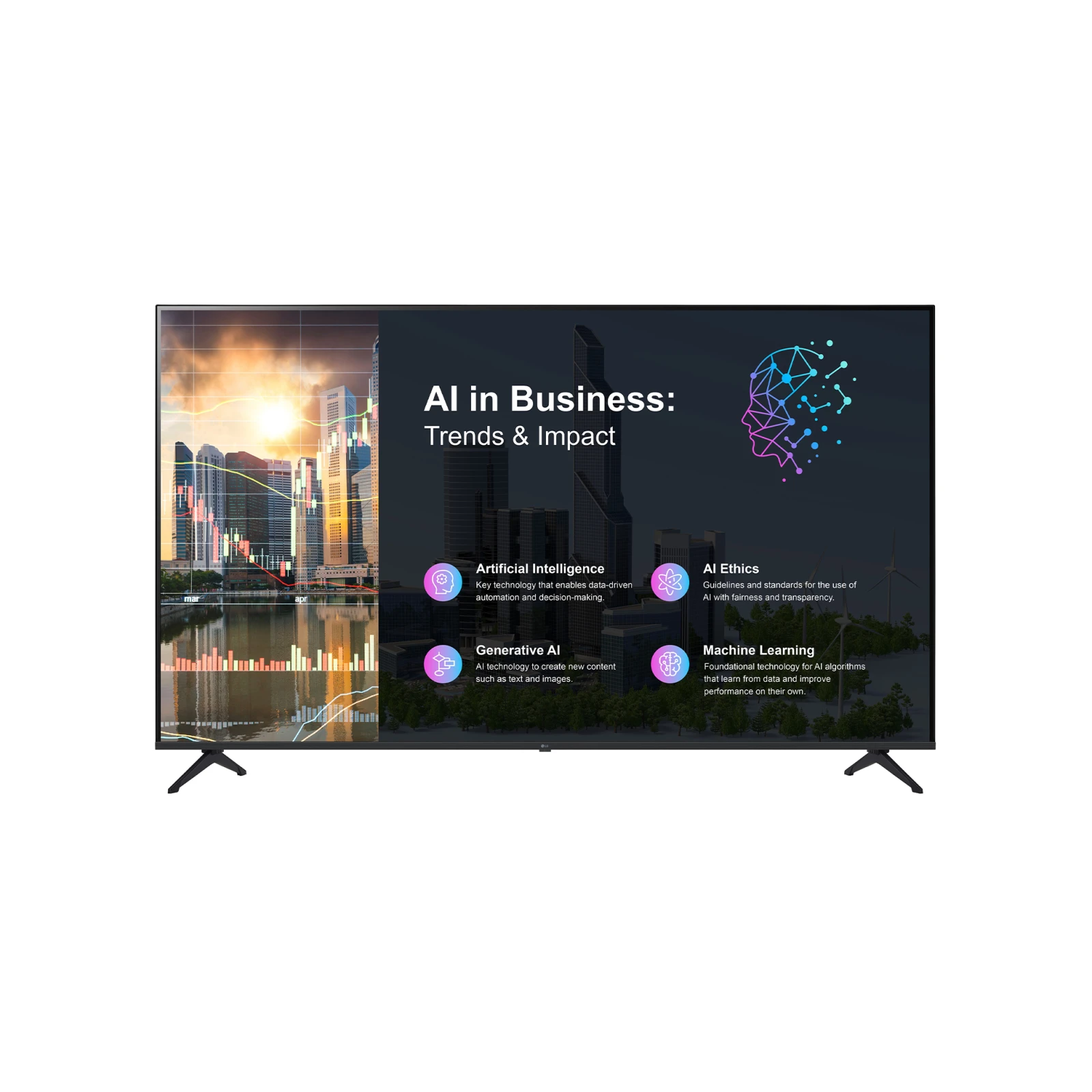 Display profesional LG 65PK640S pentru digital signage, 65”, 4K UHD, webOS 25, 300 niți, 16/7