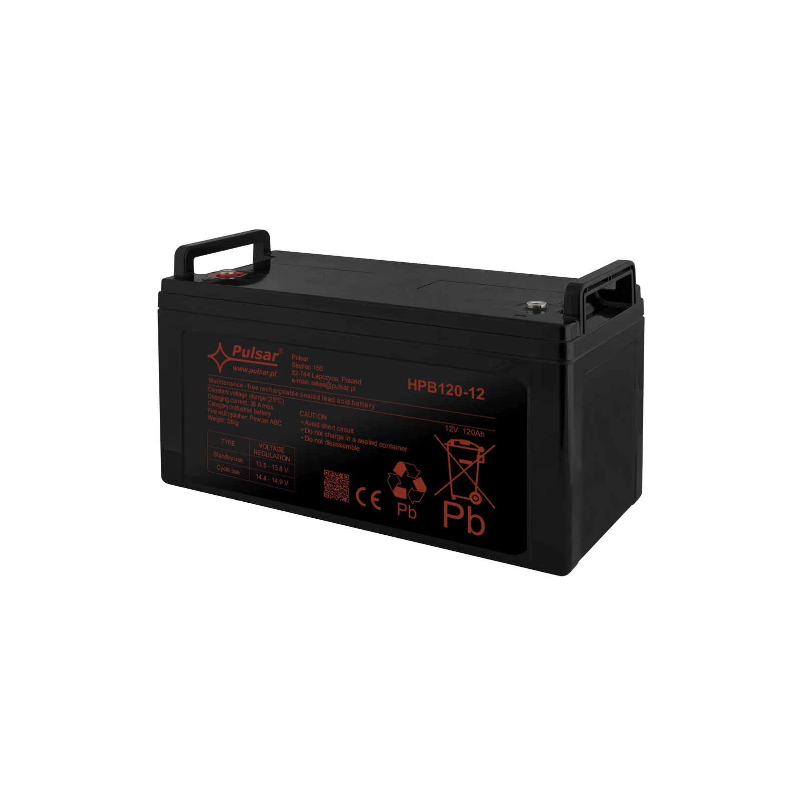 Acumulator 120Ah/12V Pulsar HPB120-12