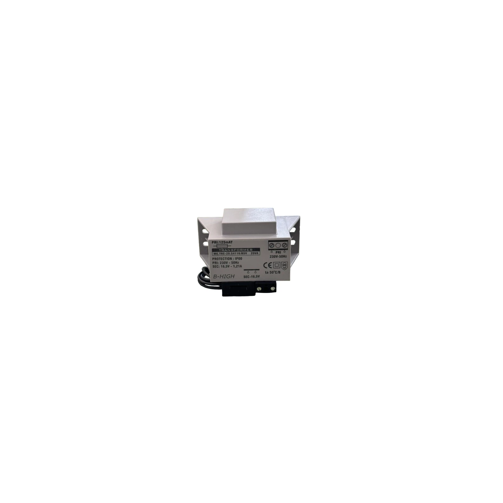 Transformator capsulat 20 W, 16 V TC20/16