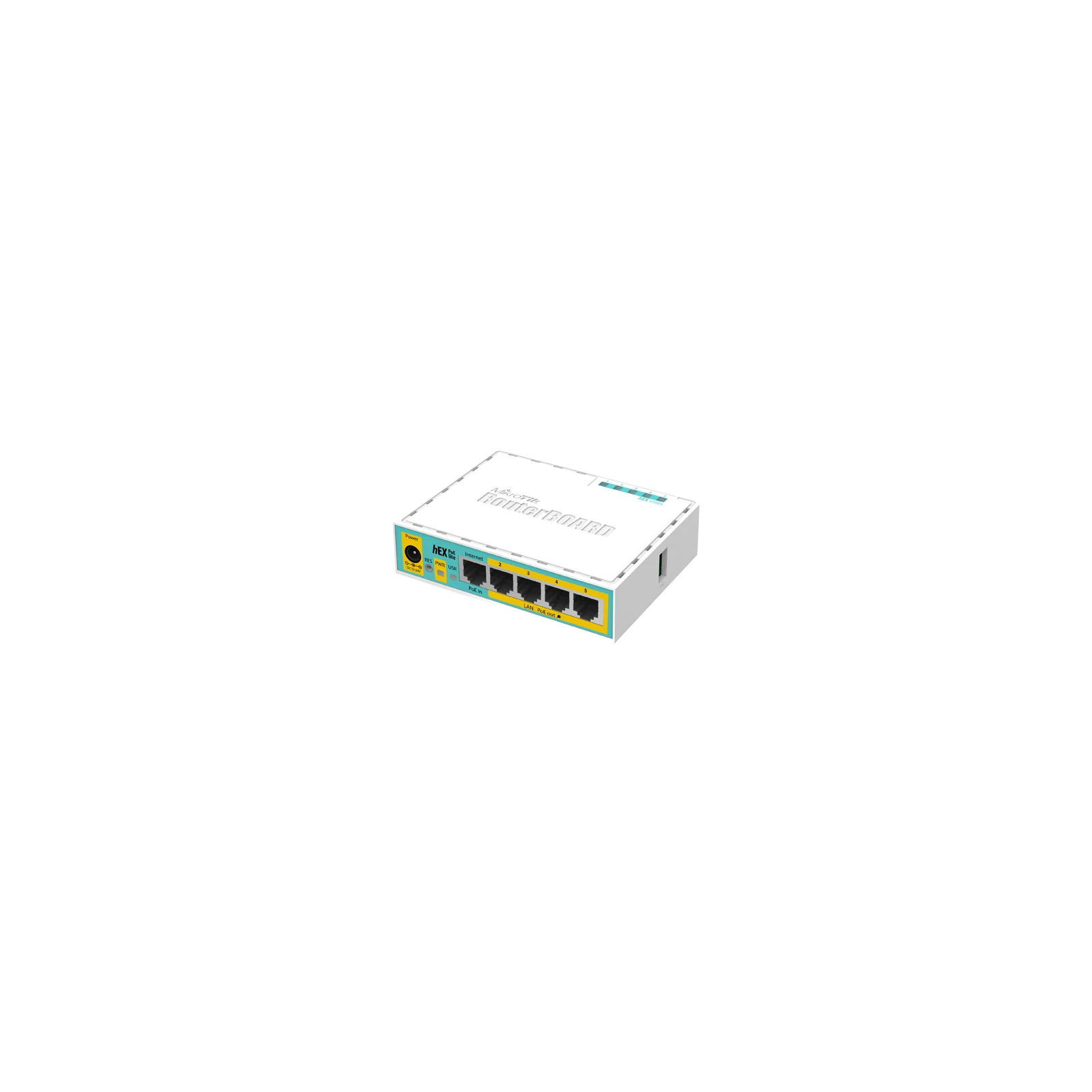 Router hEX PoE Lite, 5 x Fast Ethernet 4 x PoE, RouterOS L4 - Mikrotik RB750UPr2