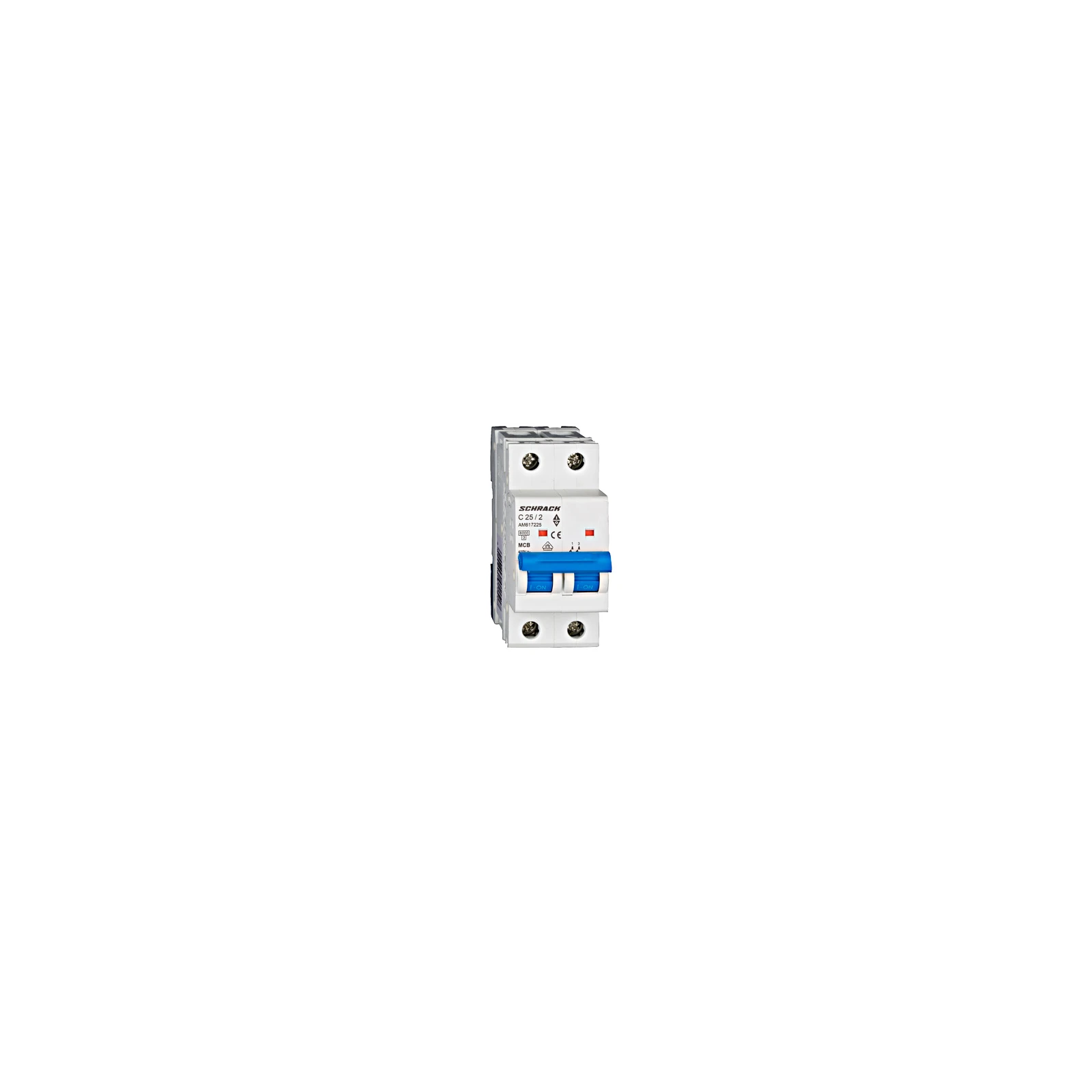 Întrerupător automat modular monofazic (MCB) AMPARO 6kA, C 25A, 2-poli AM617225