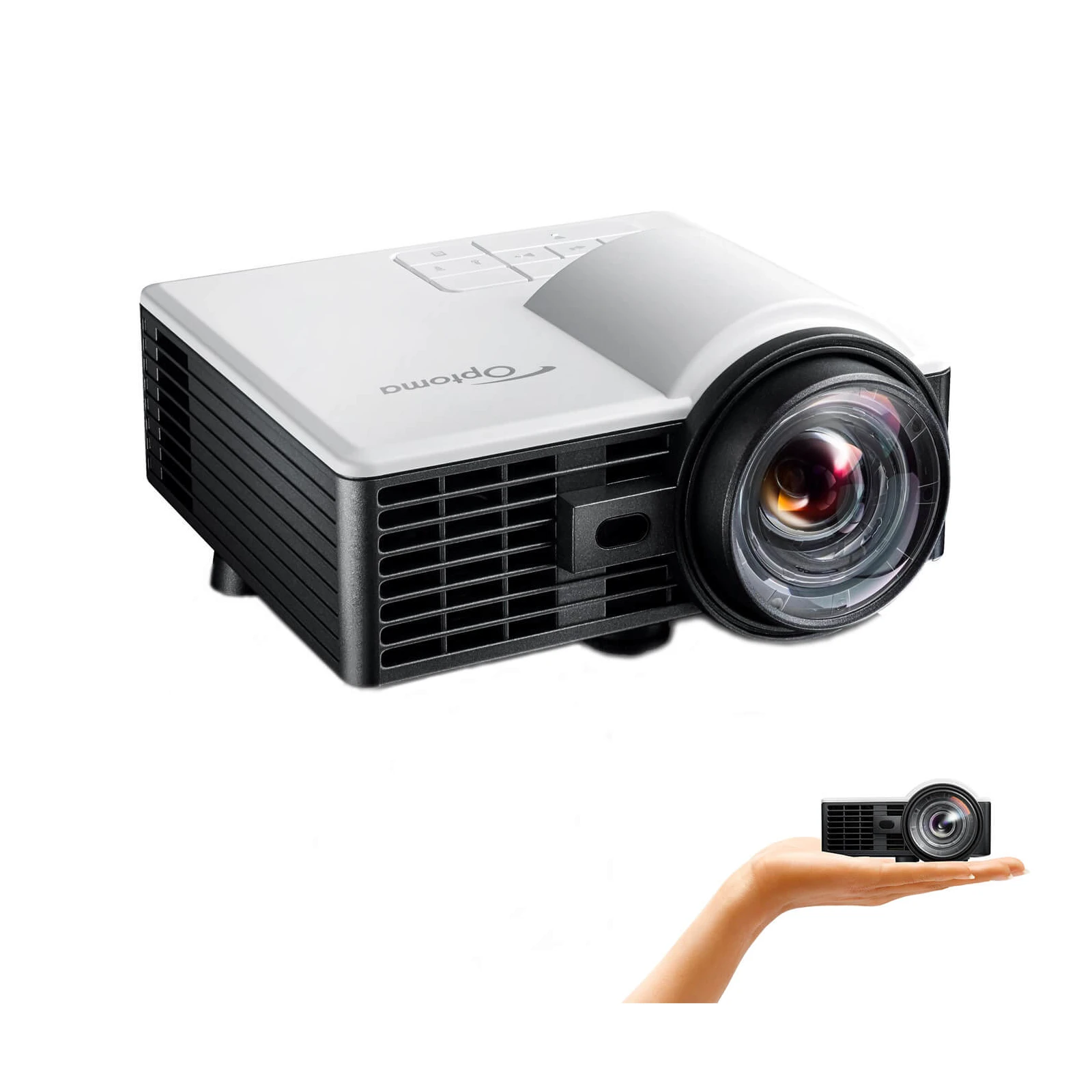 Videoproiector ultra-compact OPTOMA ML1050STi, Short Throw, WXGA (1280x800), 1000 lumeni, contrast 20.000:1