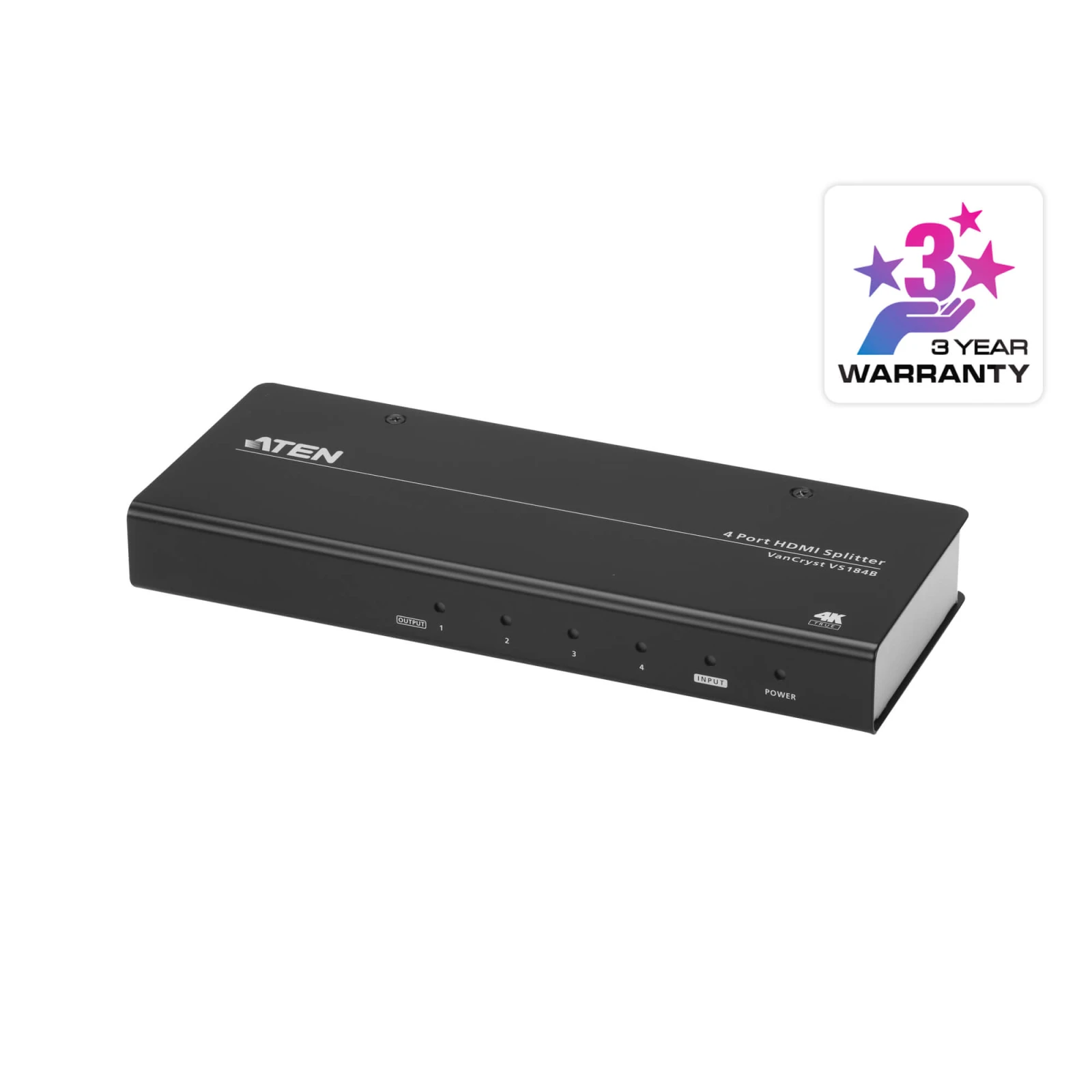 ATEN 4 PORT 4K Splitter VS184B-AT-G