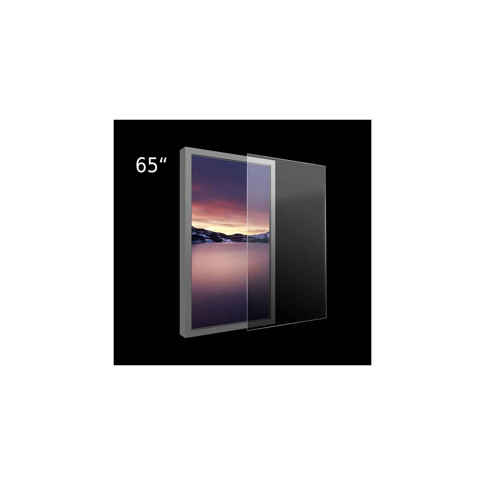 Protectie plexiglass pentru carcase de 65" Multibrackets MB-4912, 1520x898x1mm, transparent