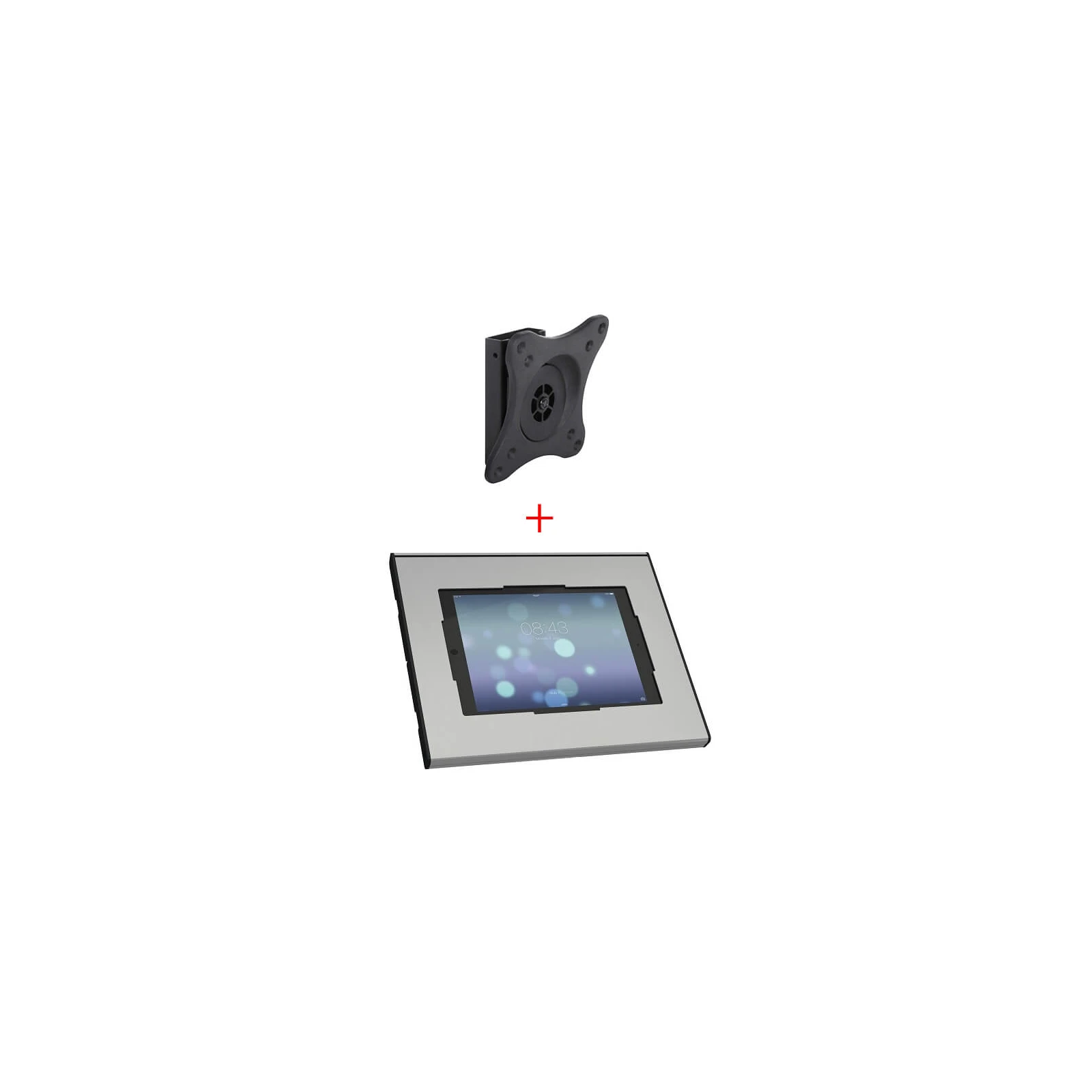 Suport tableta de perete  Multibrackets 3497 si Vogel's PTS2010, securizat, rotabil in jurul axului 360 grade