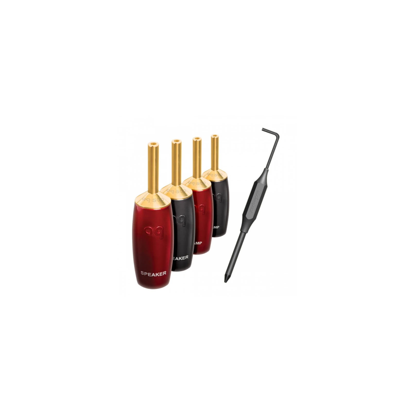 Mufa banana High-End Audioquest 500 Series, Gold plated (Set 4 buc)