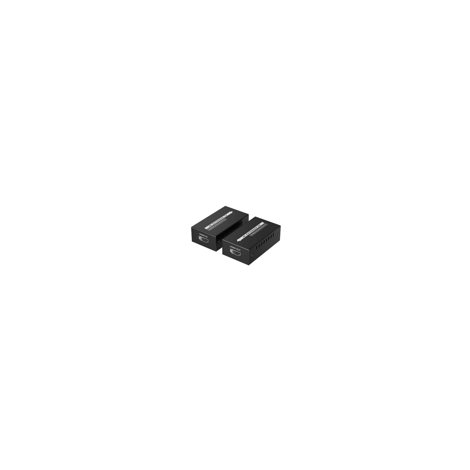 Mini Extender =Tx + Rx= HDMI 2.0, 4K60Hz ,cu POC, transport semnal la max. 60m pe cablu CAT6/6A/7, 1xAlimentator inclus