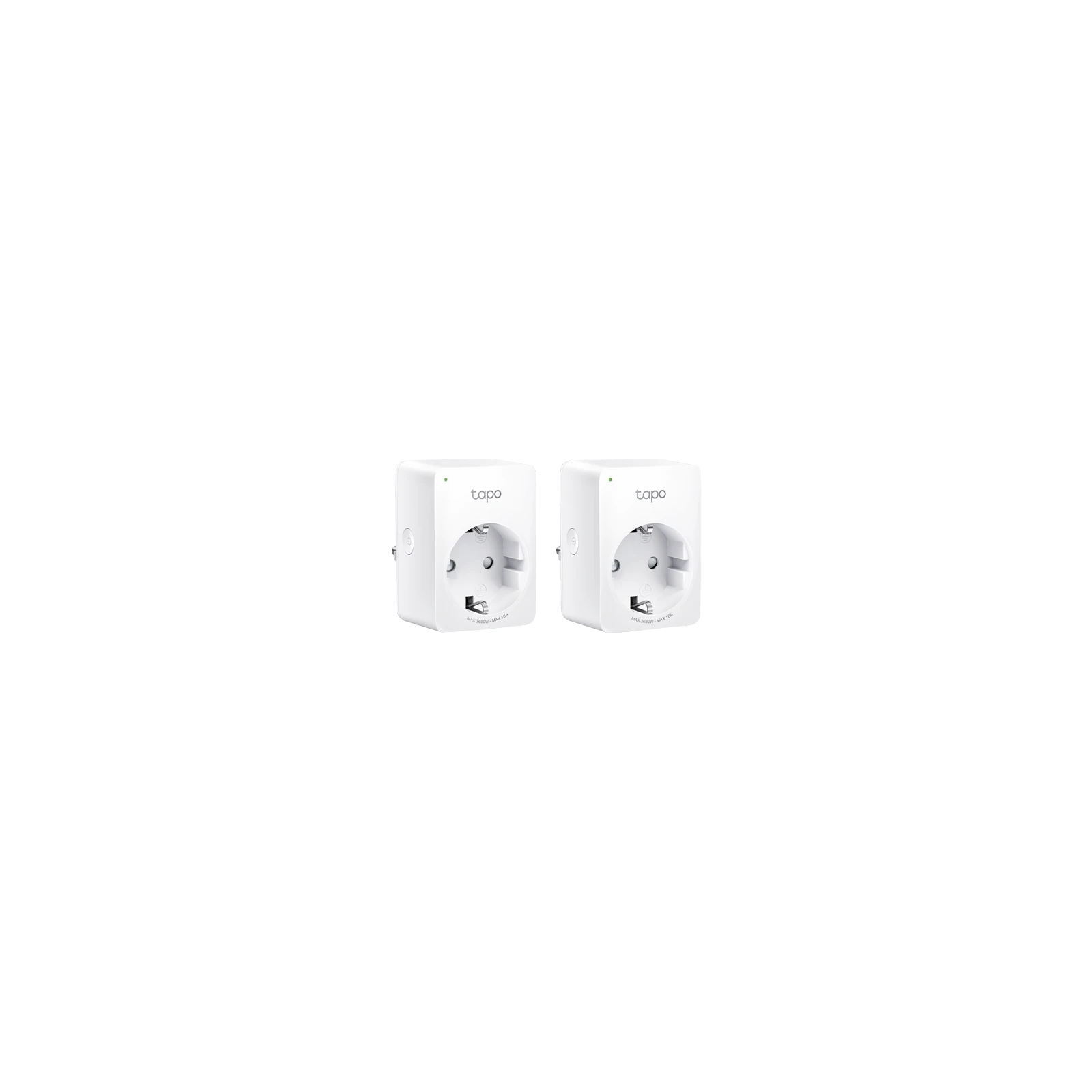 Pachet 2 prize smart, 16A, Wi-Fi, control vocal, monitorizare consum - TP-Link Tapo TapoP110(2-pack)