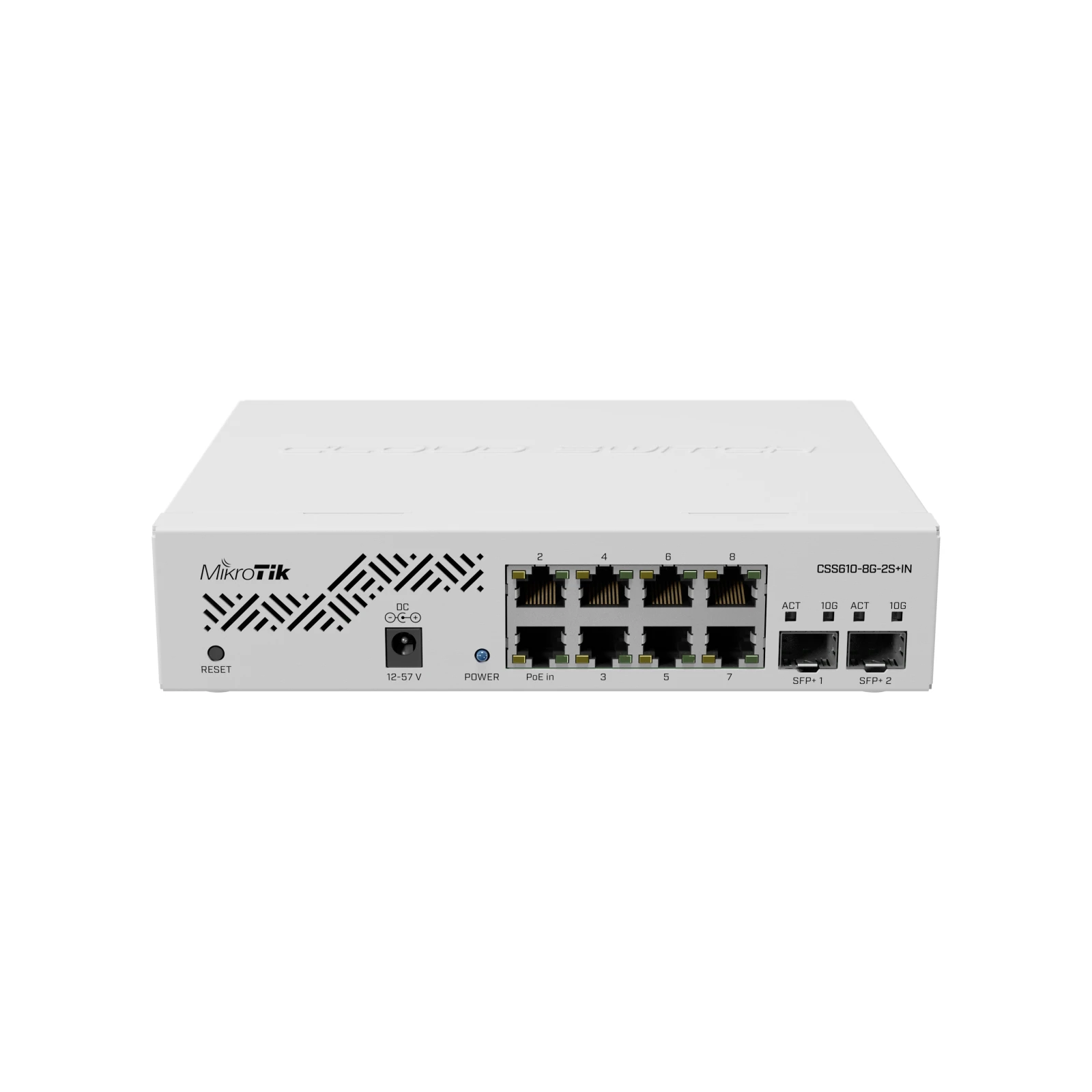 Switch 10 porturi MIKROTIK 8 poturi gigabit + 2 porturi SFP CSS610-8G-2S-IN