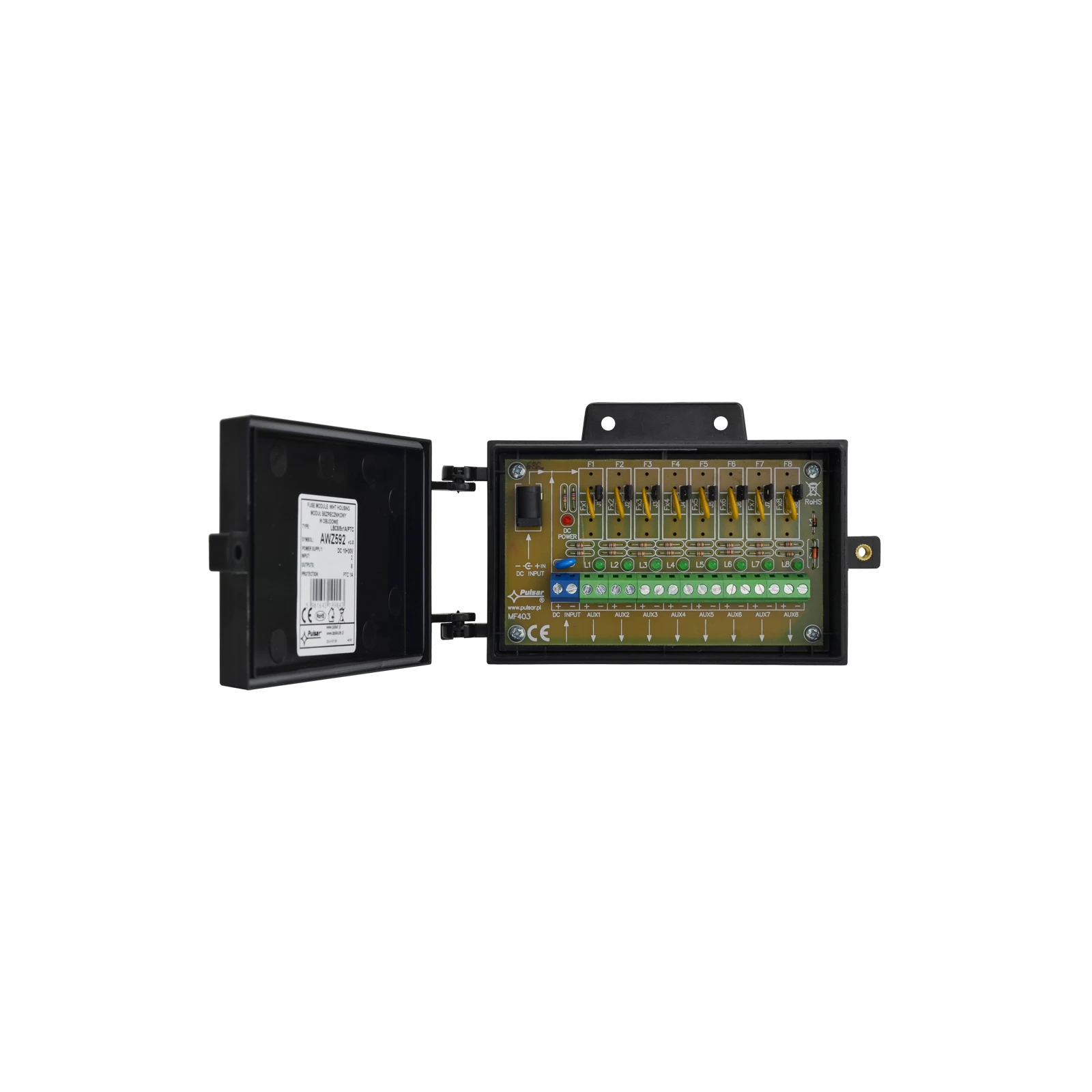 Modul siguranțe LBC8/8×1A/PTC cu carcasă AWZ592