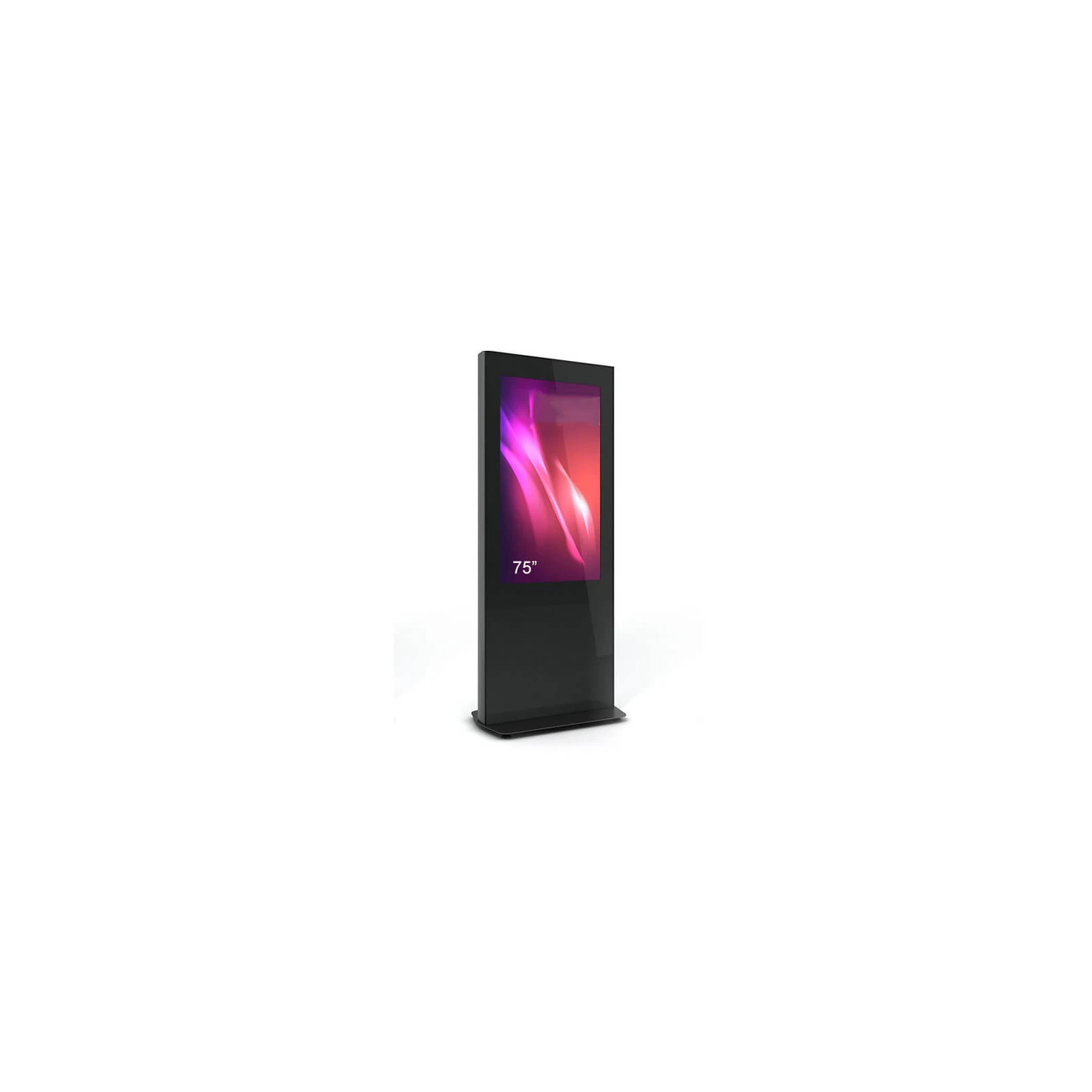 Totem de interior Z01, Z01V75N-BBB, pentru display 75", sticla frontala securizata