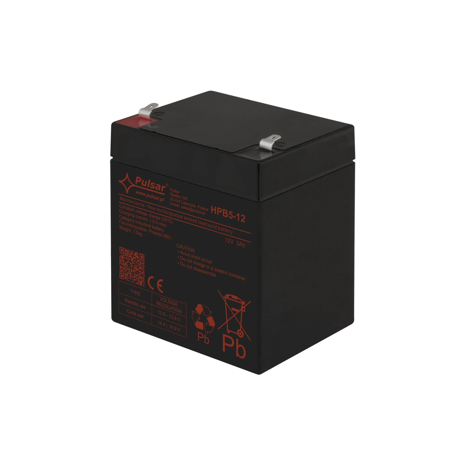 Acumulator 12V/5Ah Pulsar HPB5-12N