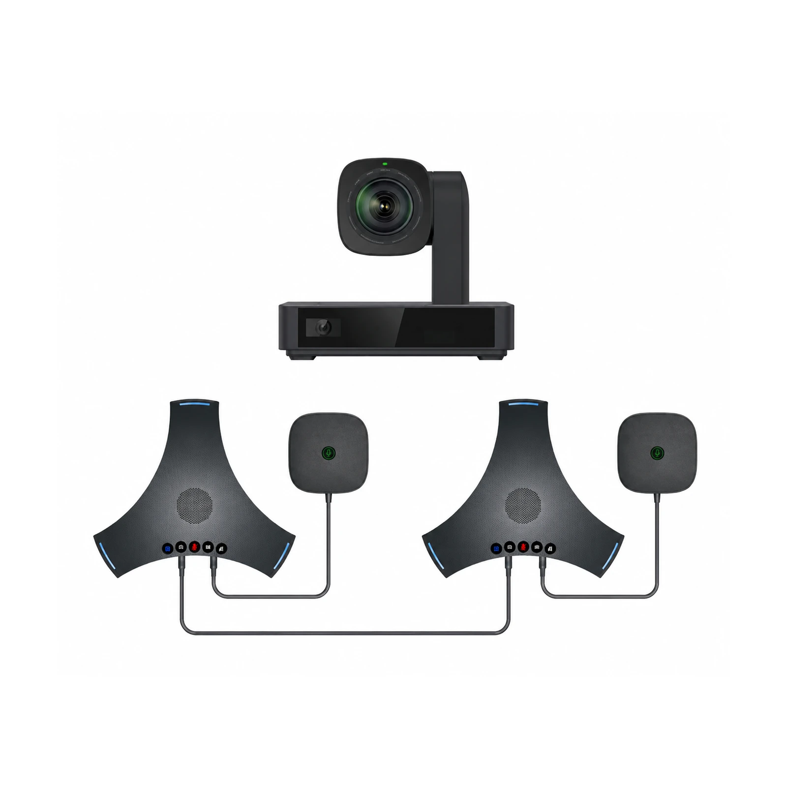 Pachet videoconferință 4K BYOM cu cameră PTZ, 2x speakerphone wireless POD4 – Large Room