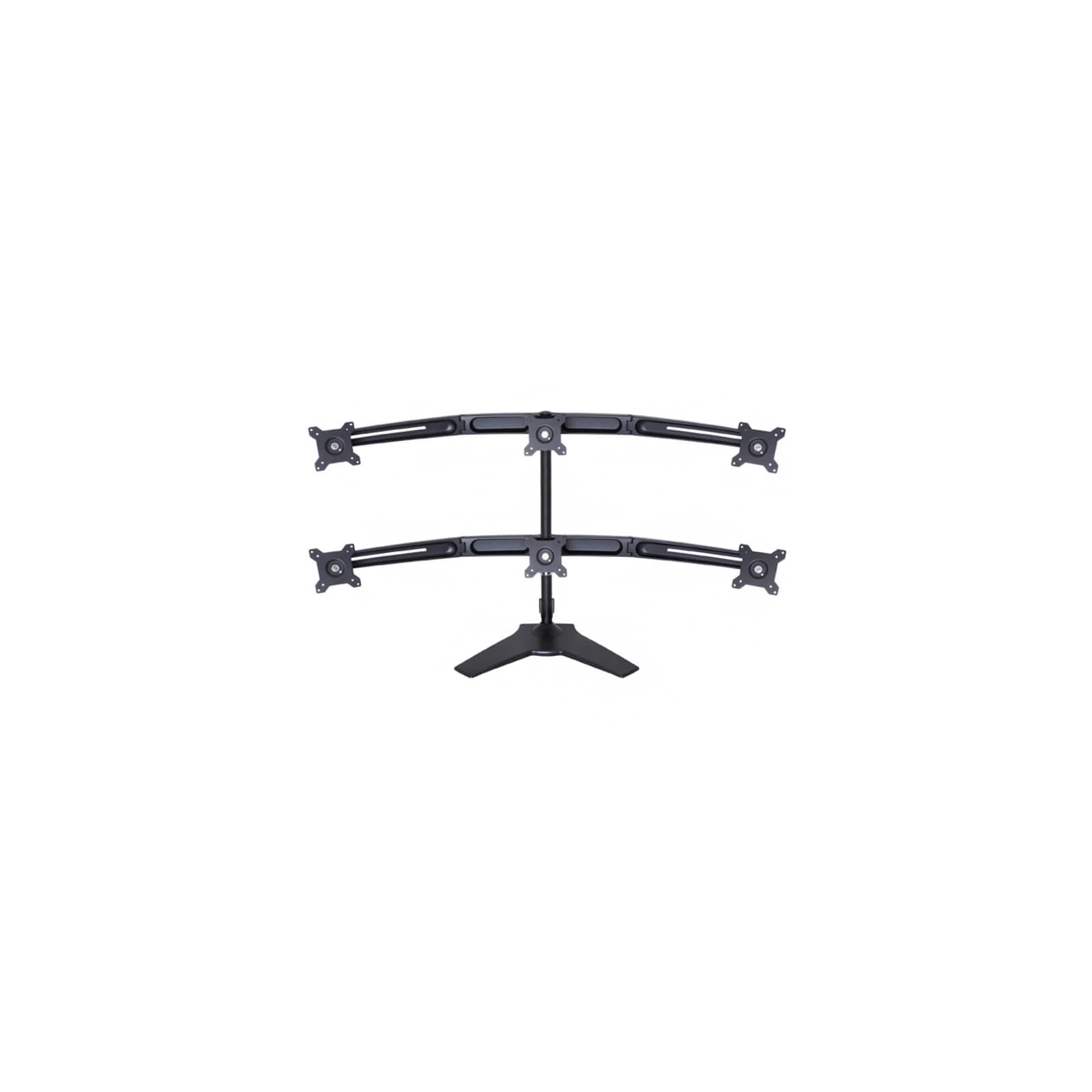 Suport pentru 6 monitoare /LCD birou Multibrackets,15"-24", negru