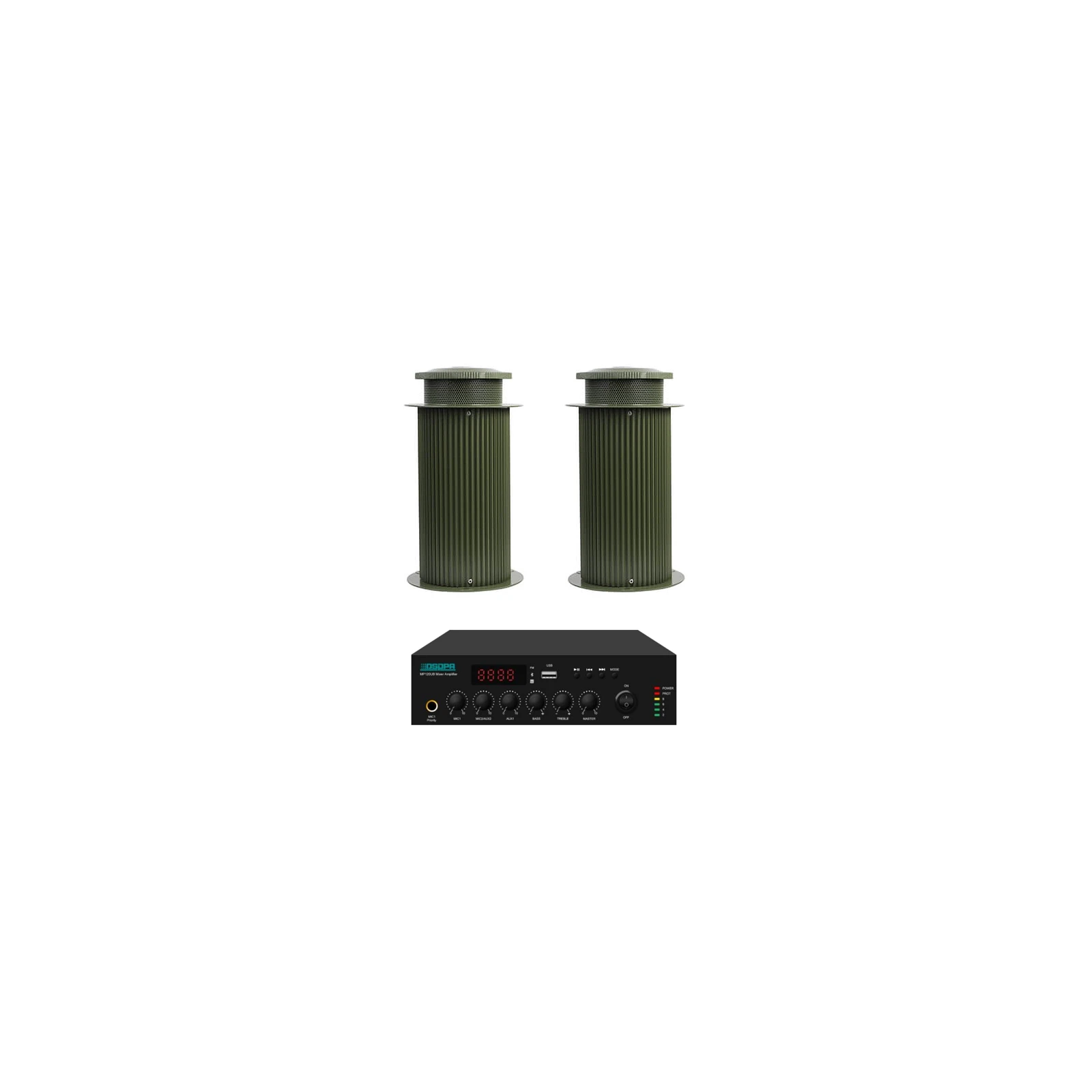 Pachet sonorizare terasa / gradina cu DSPPA MP120UB si 2 boxe DSP3601 - TG26