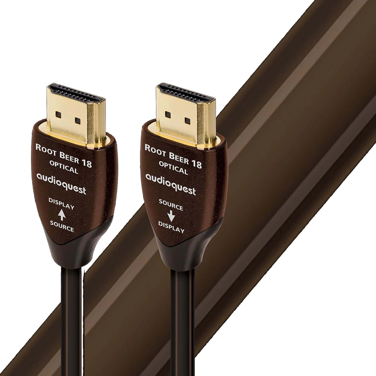 Cablu HDMI 4K AudioQuest Root Beer Active Optical Cable, 20m