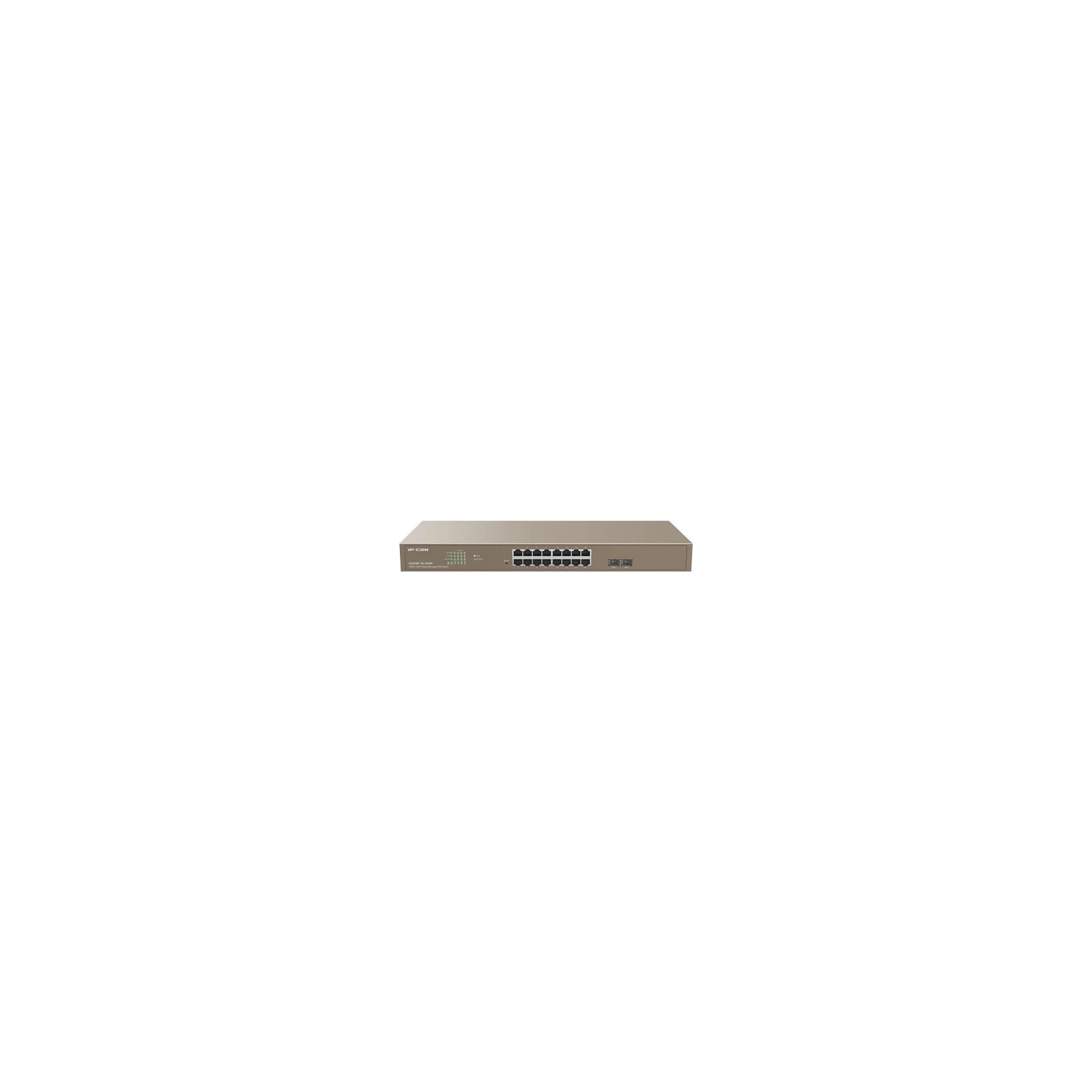 Switch 16 porturi PoE Gigabit, 2 porturi SFP Gigabit, Cloud Management - IP-COM G3318P-16-250W