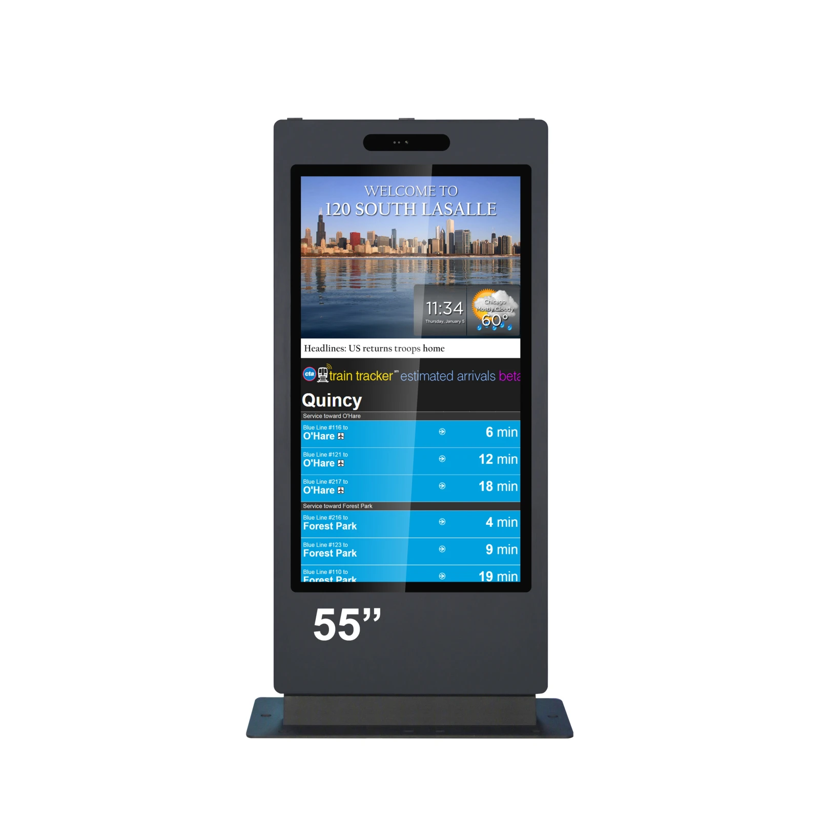 Kiosk / Totem Outdoor 55'' Android11 -  EVOBOARD 550ODLAZ  55", 1920 x 1080, 4000 nits