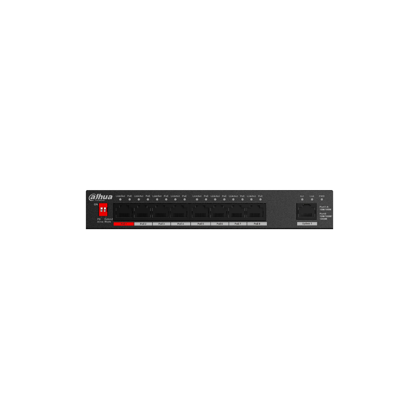 SWITCH 8Ports PoE PFS3009-8ET1GT-96-V2
