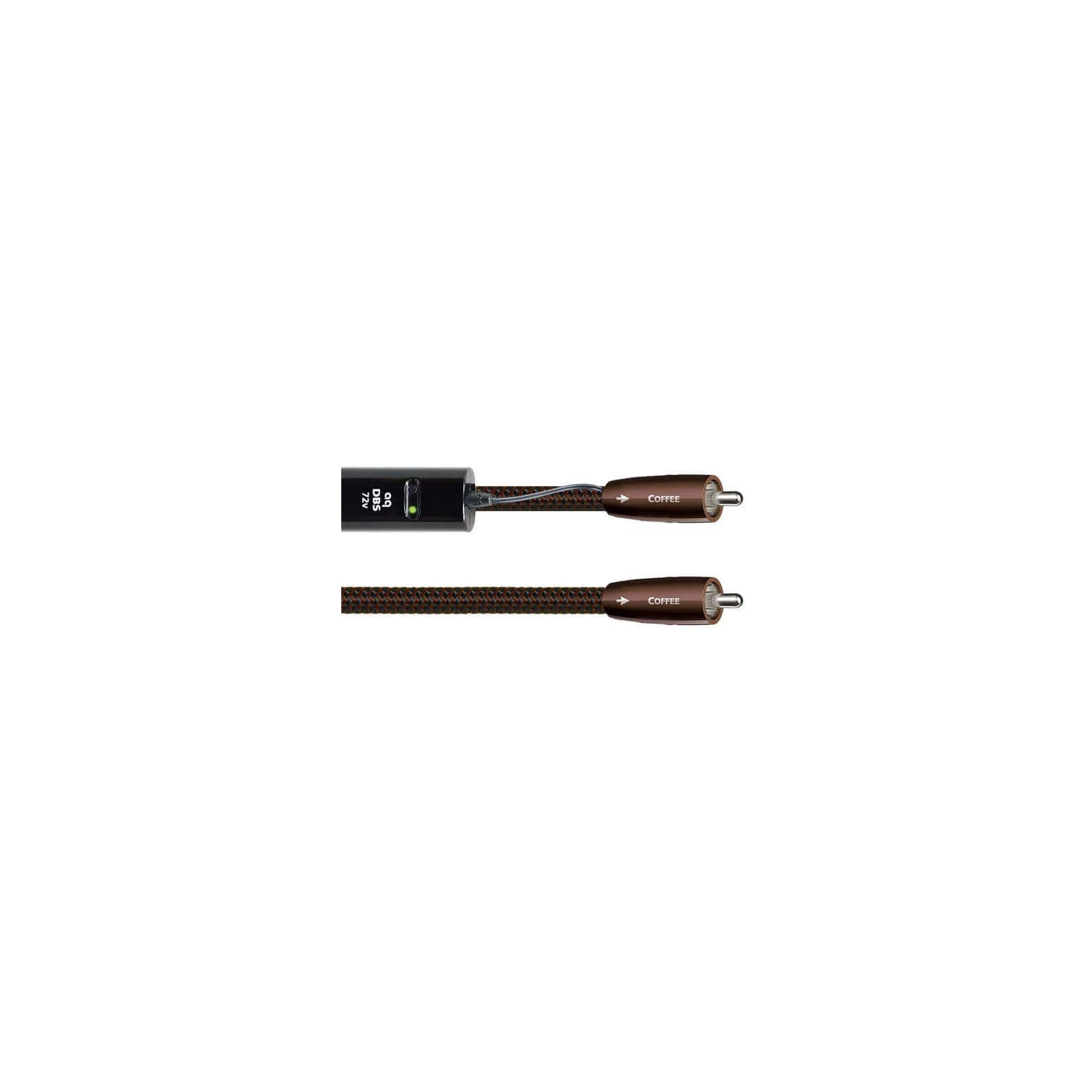 Cablu Digital Coaxial RCA - RCA AudioQuest Coffee, 0.75m, DBS Black inclus, 10% Silver