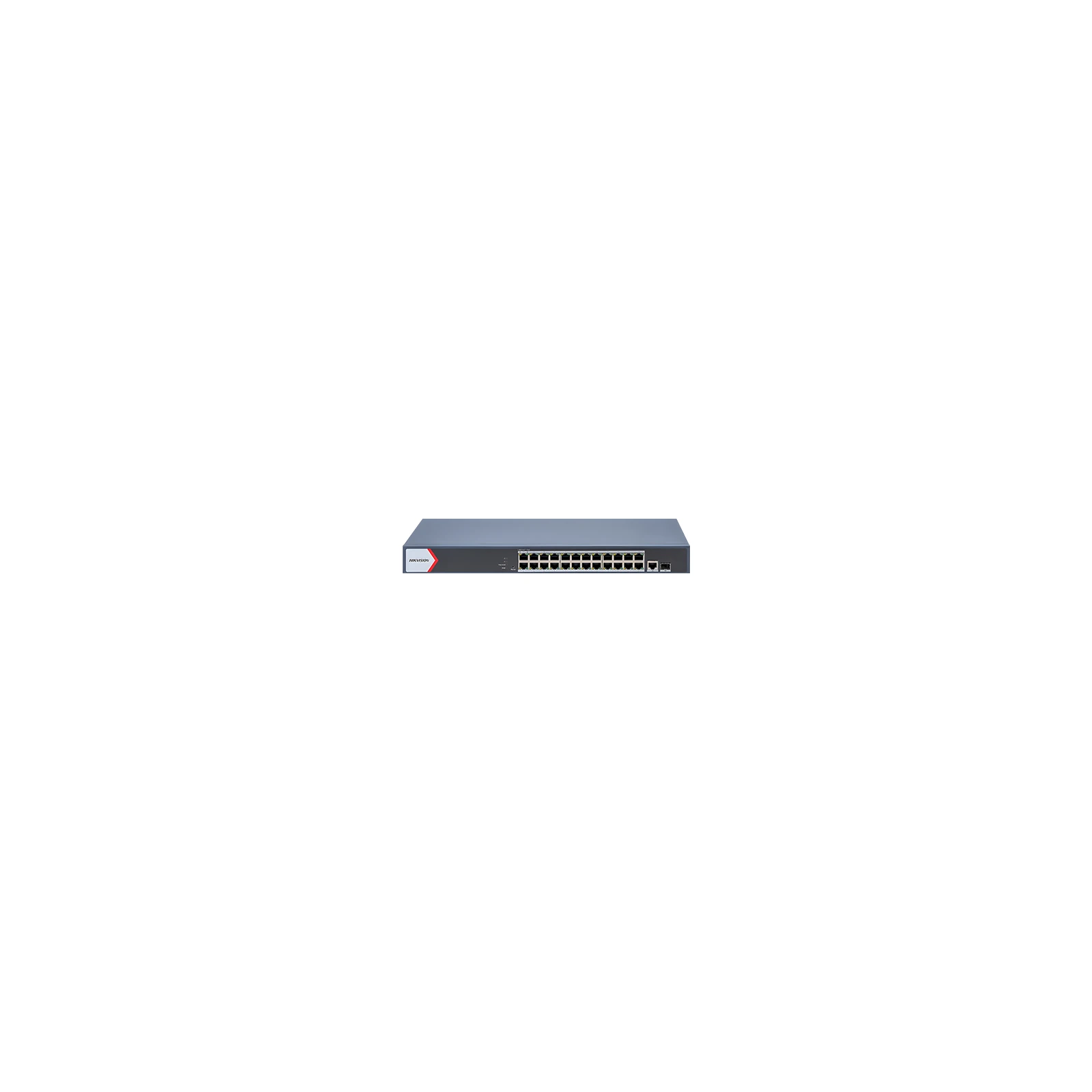 Switch 24 porturi PoE Gigabit, 1 port SFP Gigabit, 1 port RJ45 Gigabit, 1U, management - HIKVISION DS-3E1526P-EI-M